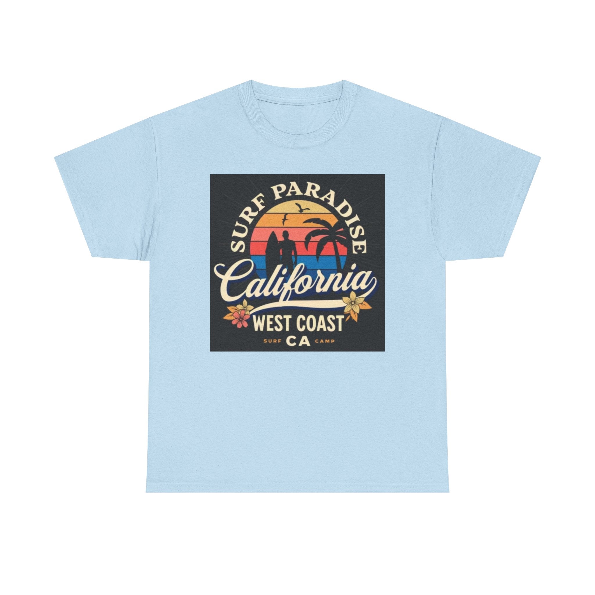 California Surf Paradise Tee — West Coast CA Vintage Sunset Graphic T-Shirt