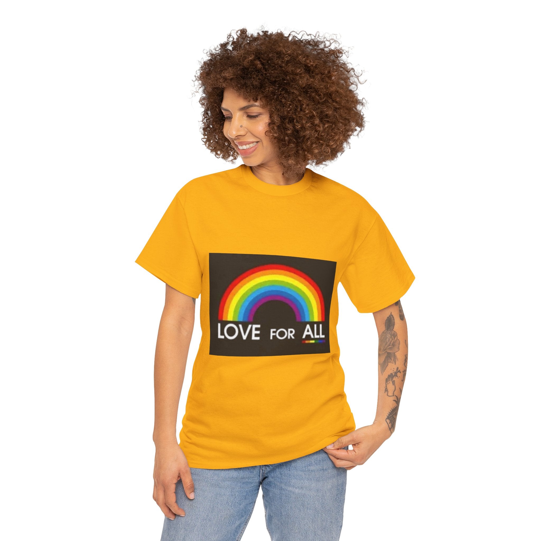 T-Shirt — 'Love For All' Rainbow Pride Tee