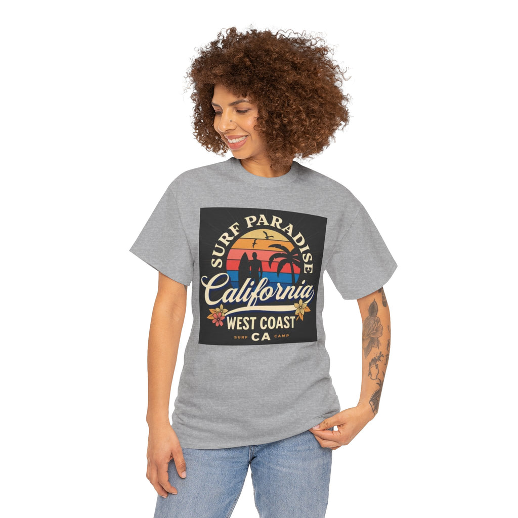 California Surf Paradise Tee — West Coast CA Vintage Sunset Graphic T-Shirt