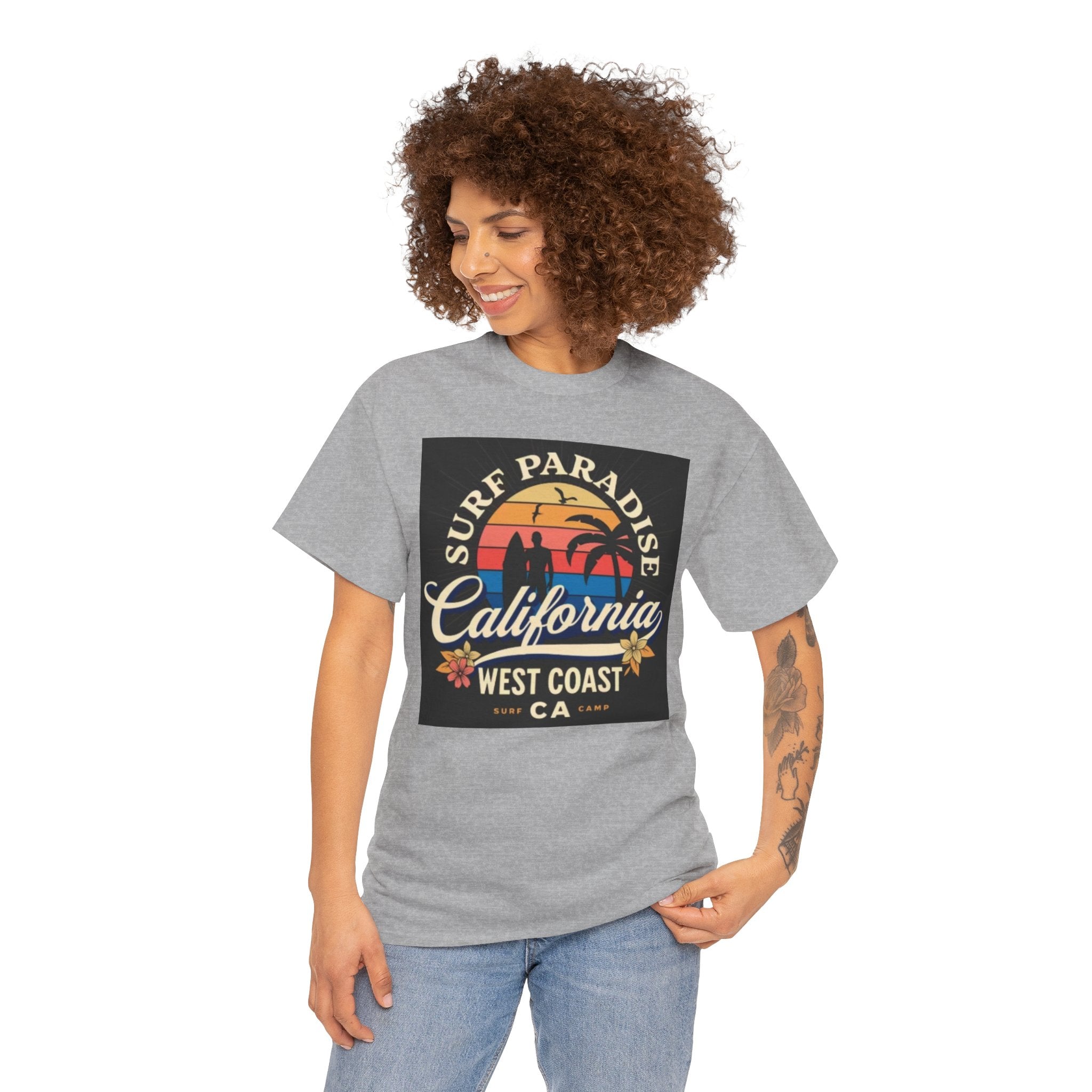 California Surf Paradise Tee — West Coast CA Vintage Sunset Graphic T-Shirt