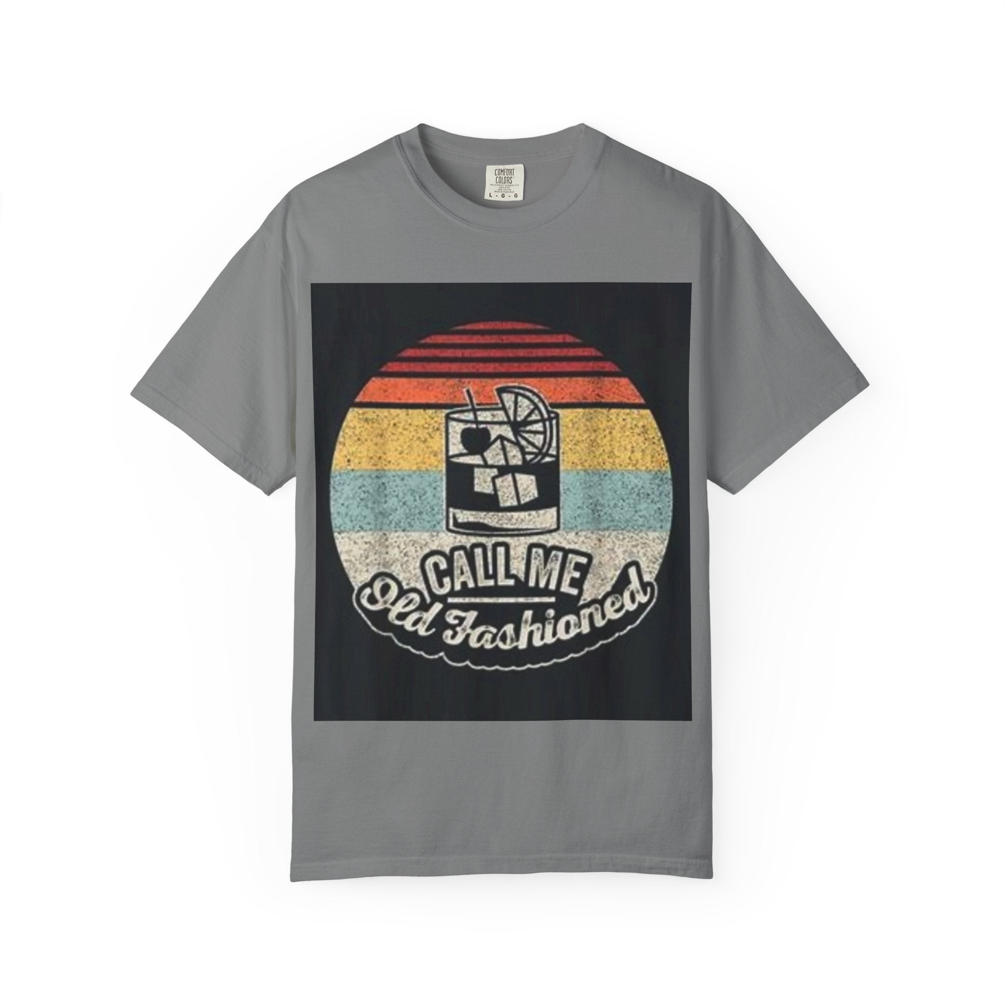 T-Shirt — "Call Me Old Fashioned" Retro Cocktail Graphic Tee