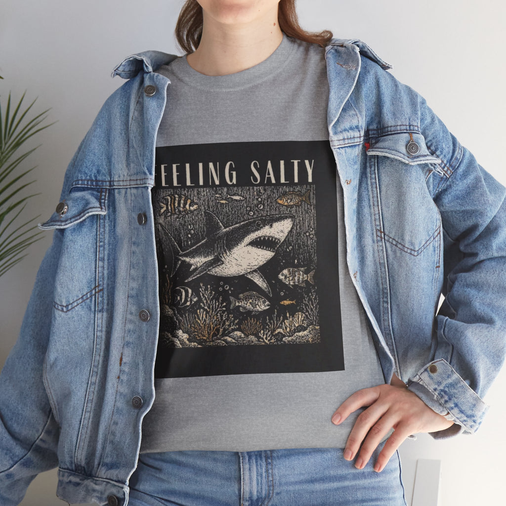Feeling Salty Shark T-Shirt – Vintage Ocean Graphic Tee