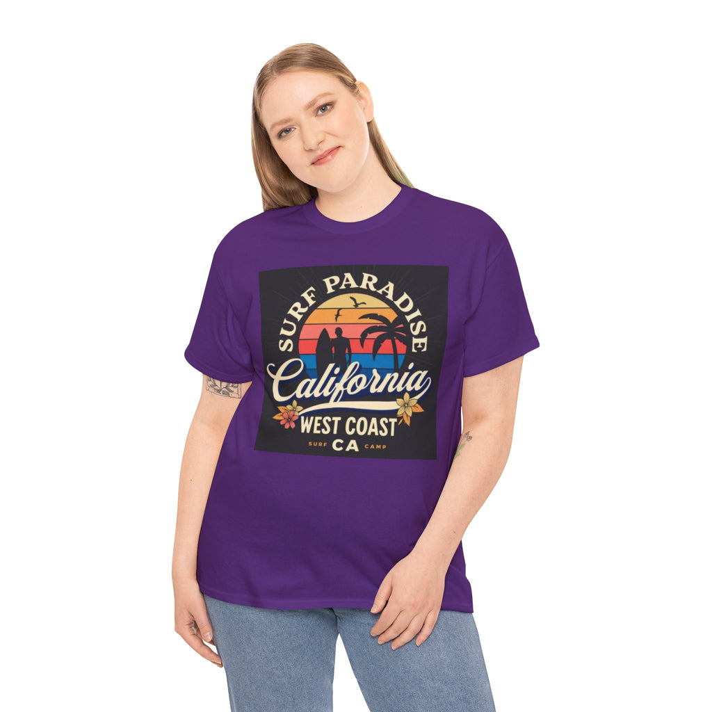 California Surf Paradise Tee — West Coast CA Vintage Sunset Graphic T-Shirt