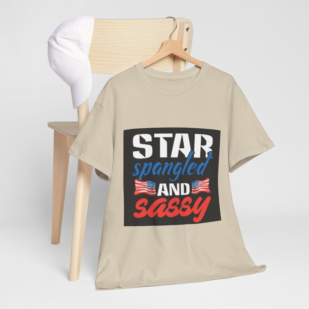 Star Spangled and Sassy Tee — Patriotic 4th of July Shirt with Flags