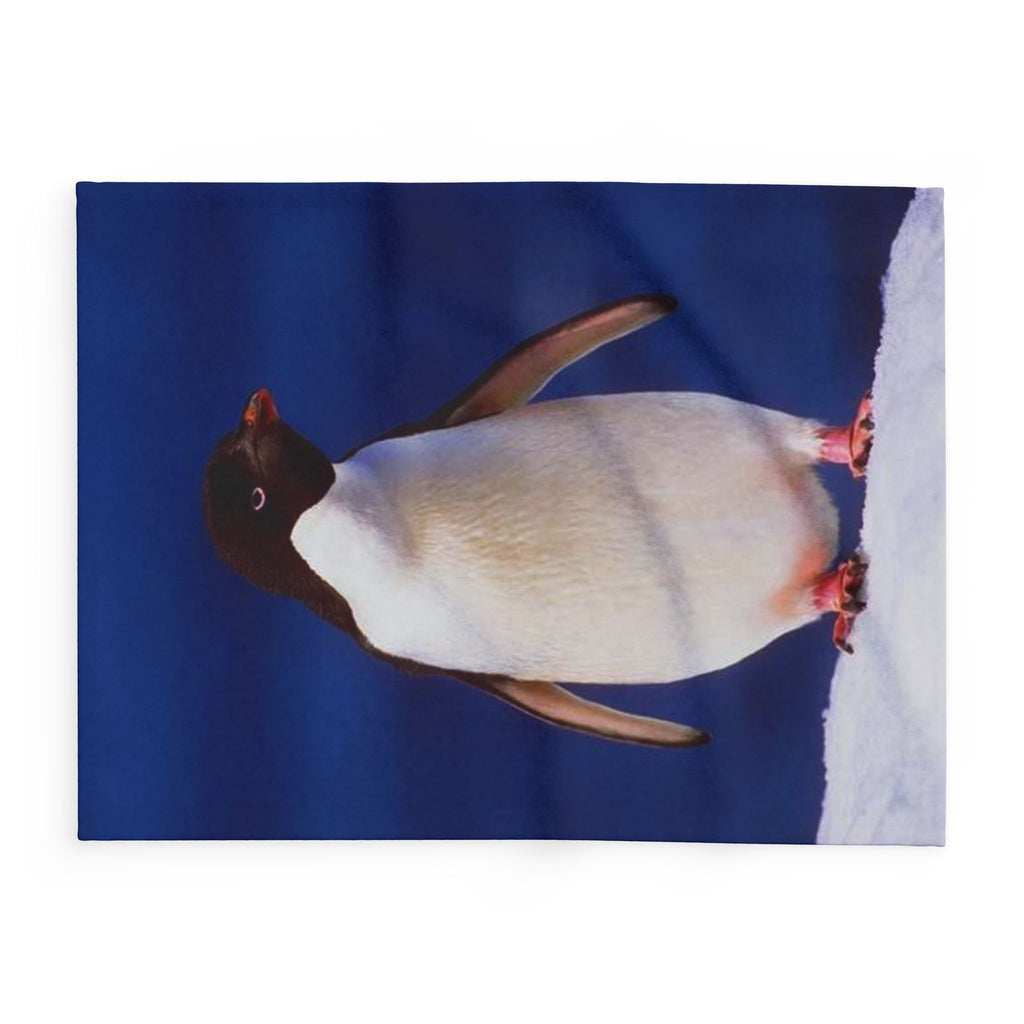 Emperor Penguin Fleece Blanket — Cozy Antarctic Animal Throw