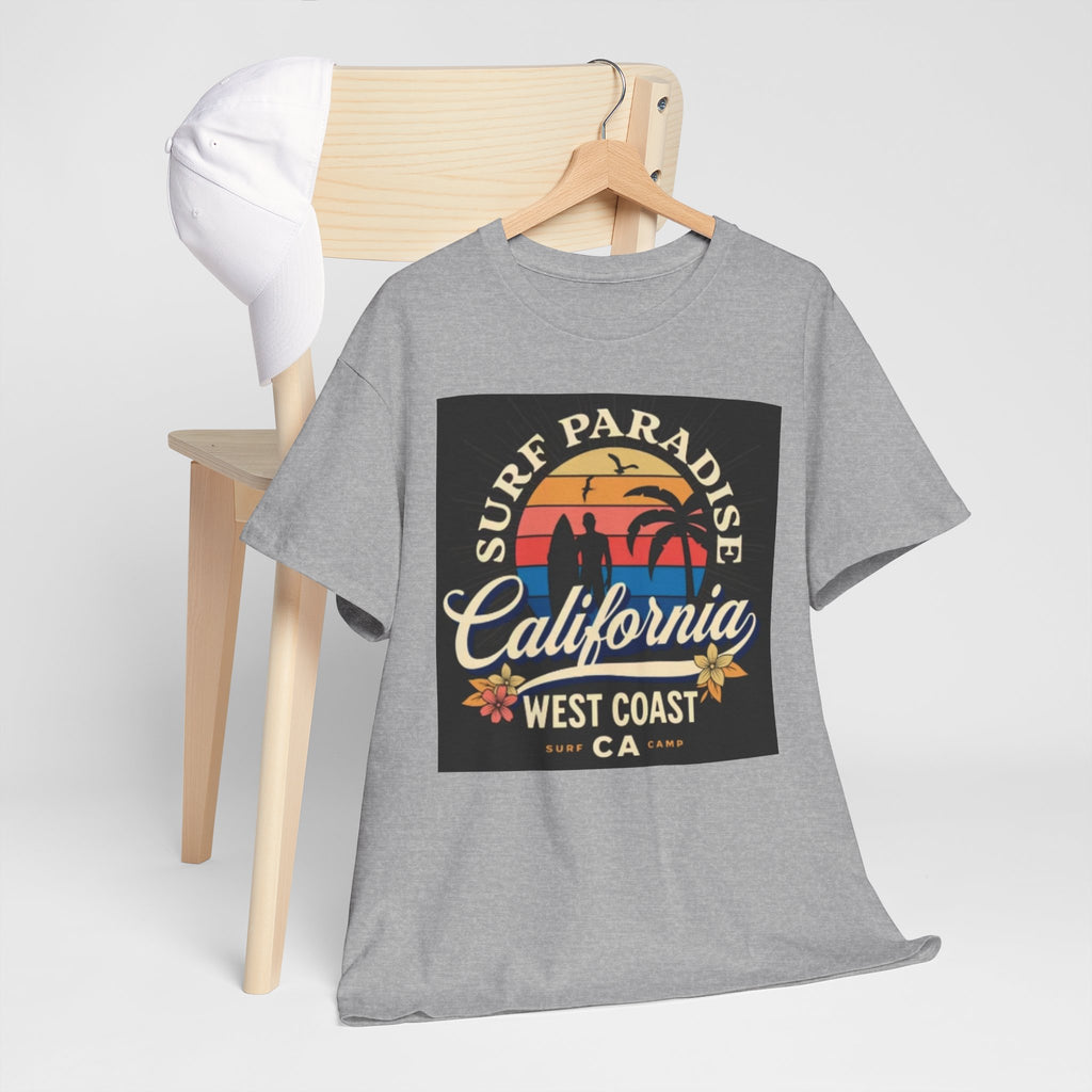 California Surf Paradise Tee — West Coast CA Vintage Sunset Graphic T-Shirt