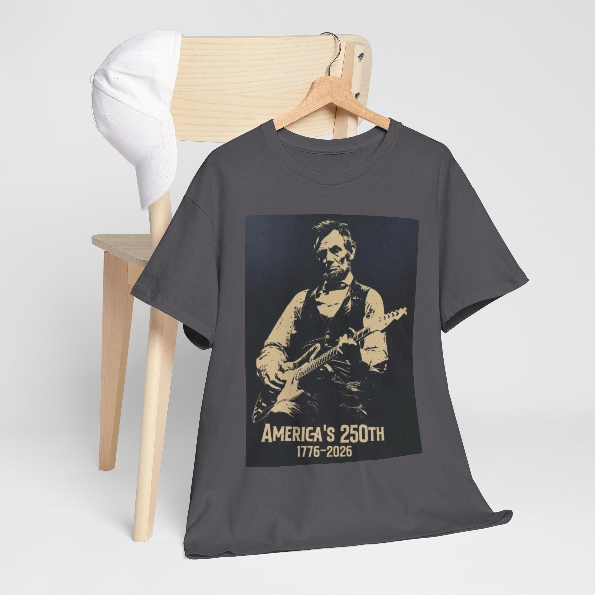 America's 250th Guitar Tee — 1776–2026 Patriotic Rock T‑Shirt
