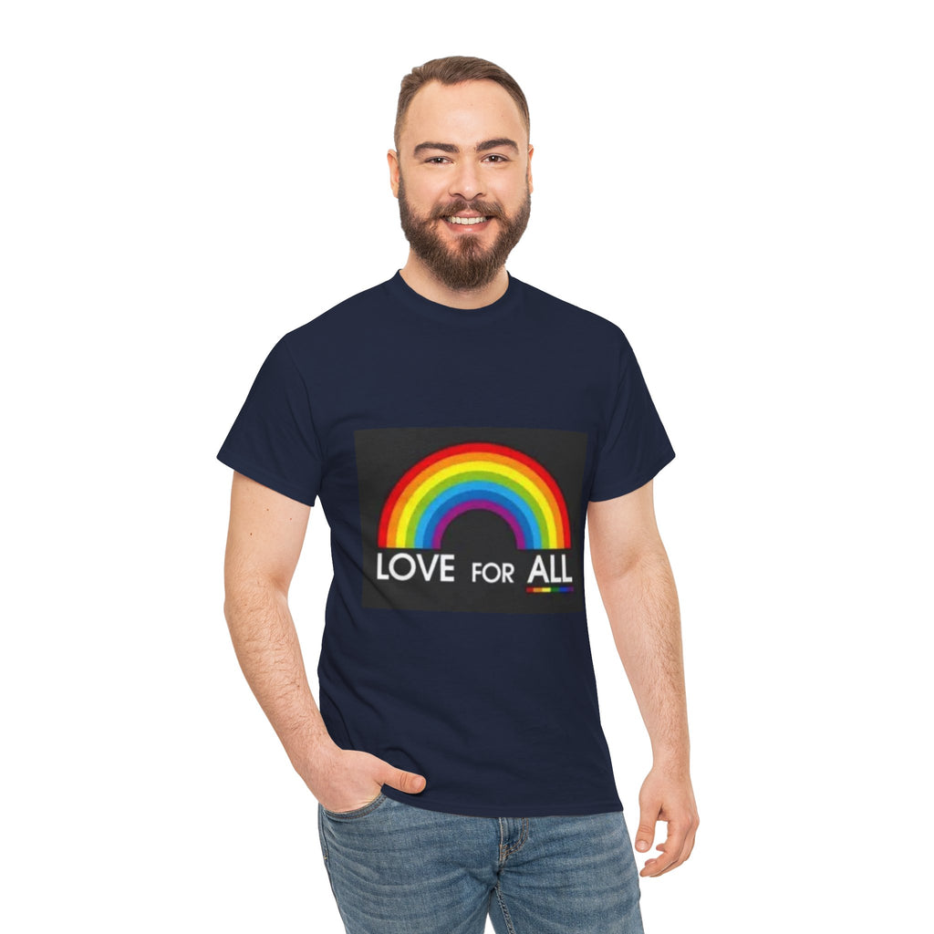 T-Shirt — 'Love For All' Rainbow Pride Tee