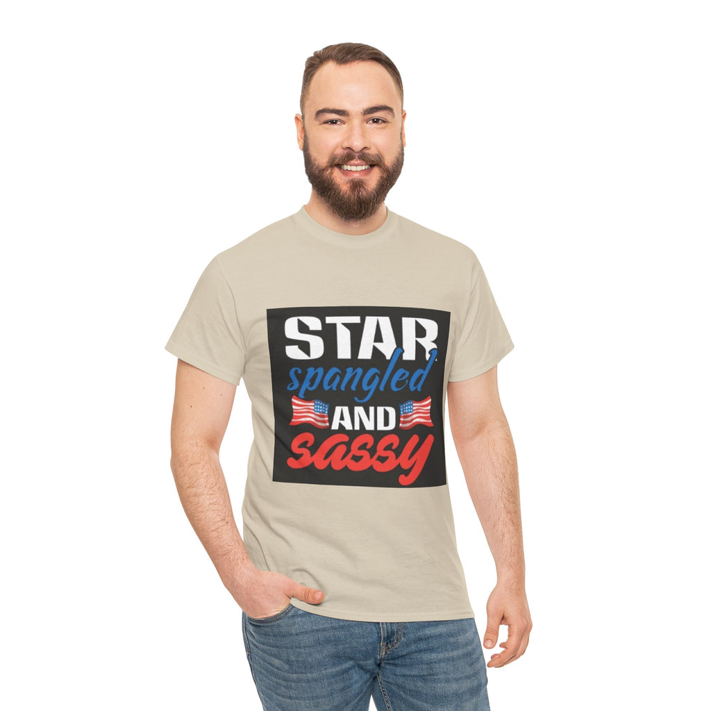 Star Spangled and Sassy Tee — Patriotic 4th of July Shirt with Flags