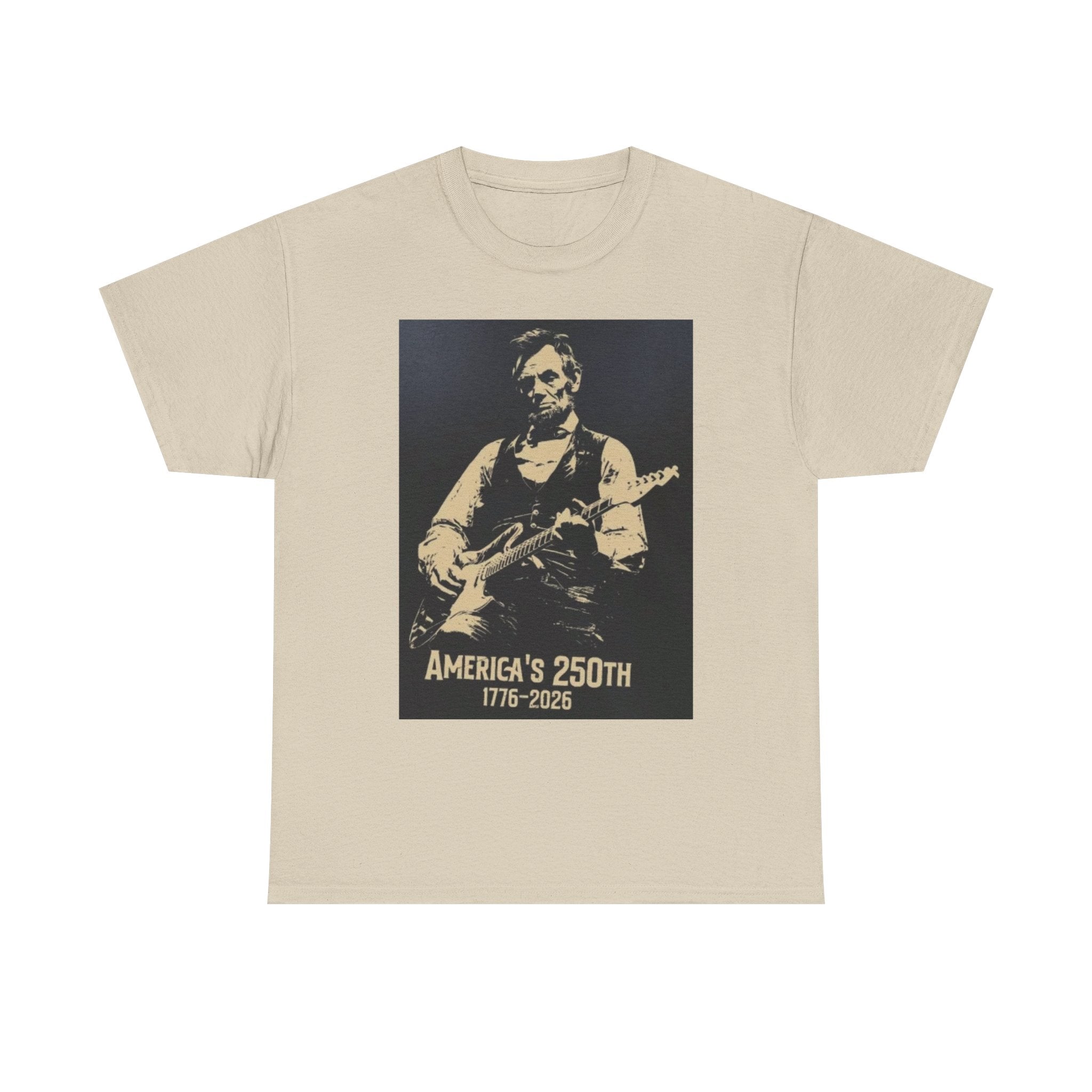 America's 250th Guitar Tee — 1776–2026 Patriotic Rock T‑Shirt
