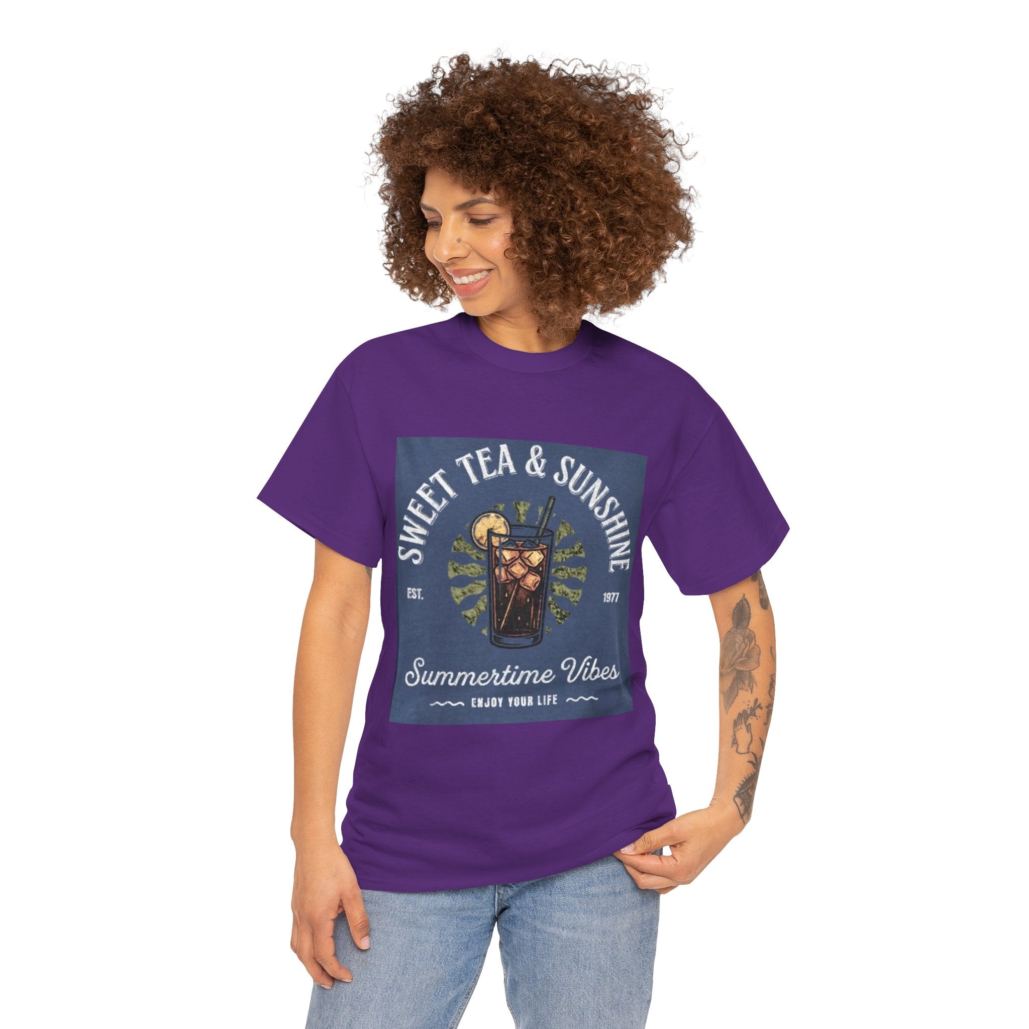 Sweet Tea & Sunshine Tee — Summertime Vibes Iced Tea Graphic T-Shirt