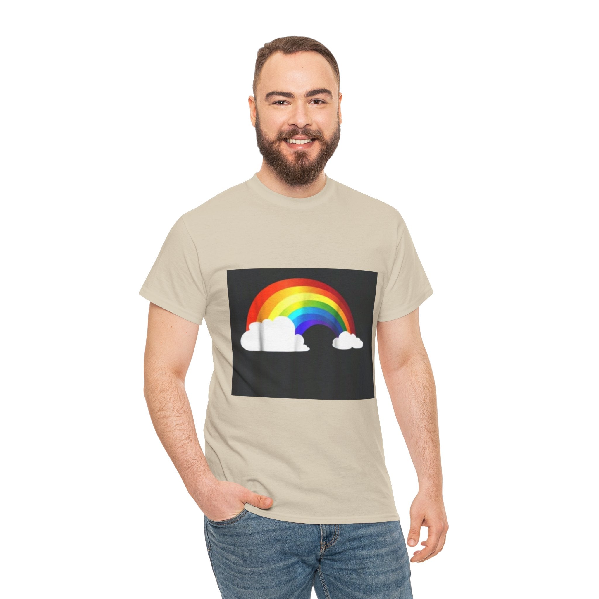 Rainbow Clouds T-Shirt — Bright Pride Graphic Tee