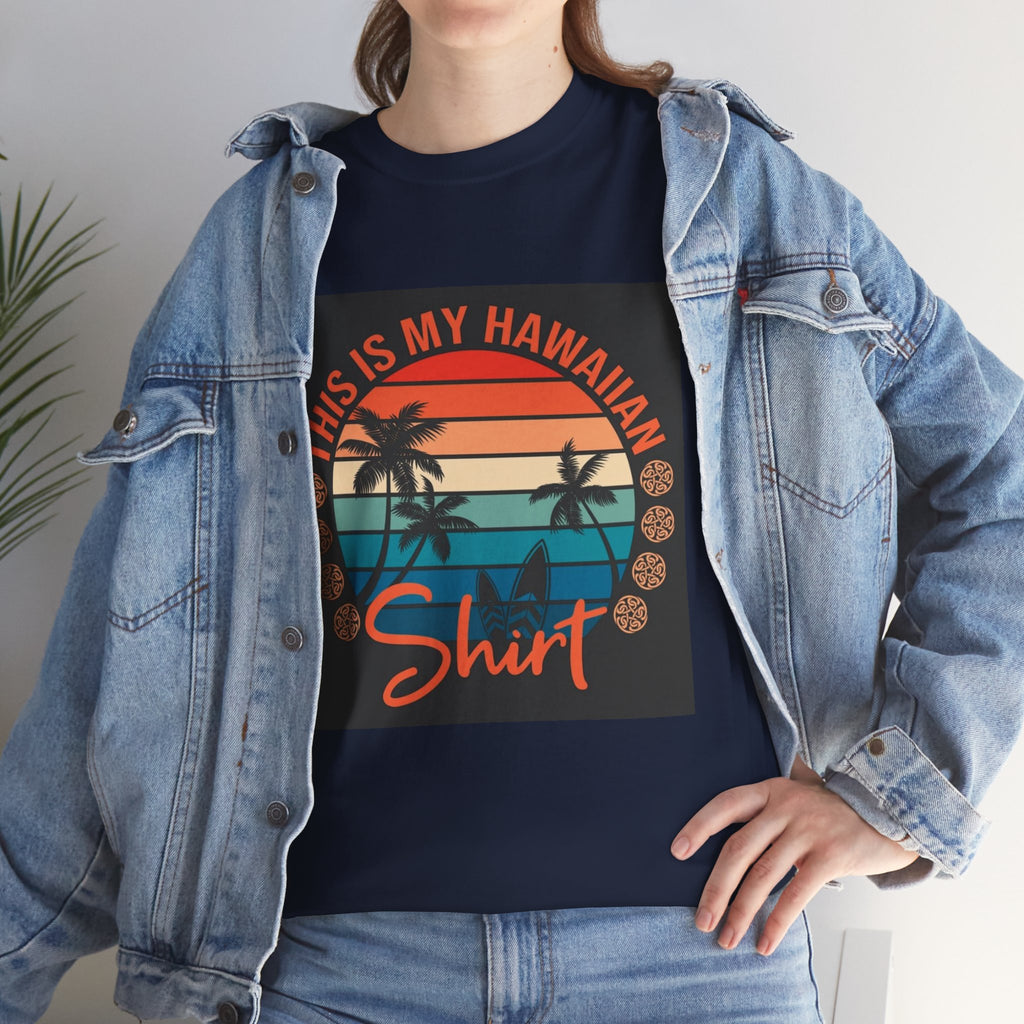 This Is My Hawaiian Shirt Tee — Vintage Sunset Palm Beach T-Shirt