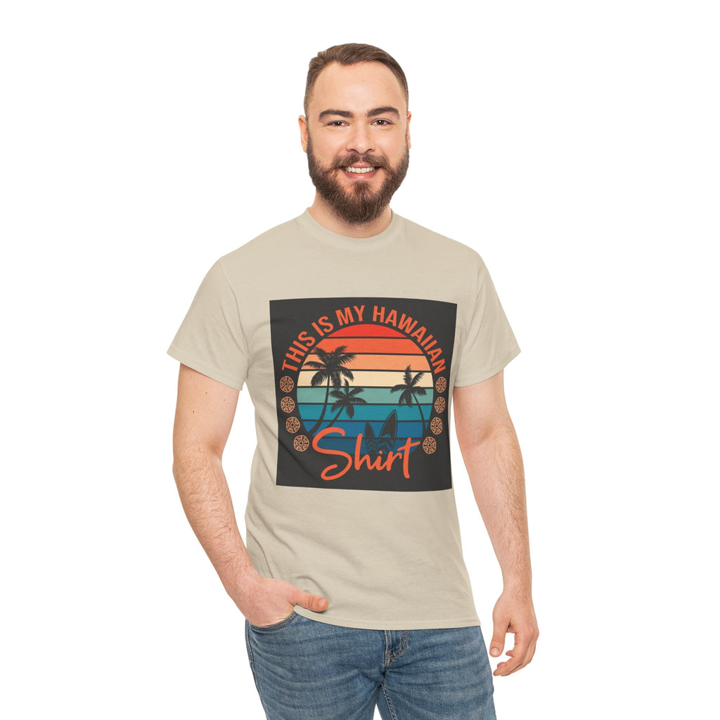 This Is My Hawaiian Shirt Tee — Vintage Sunset Palm Beach T-Shirt