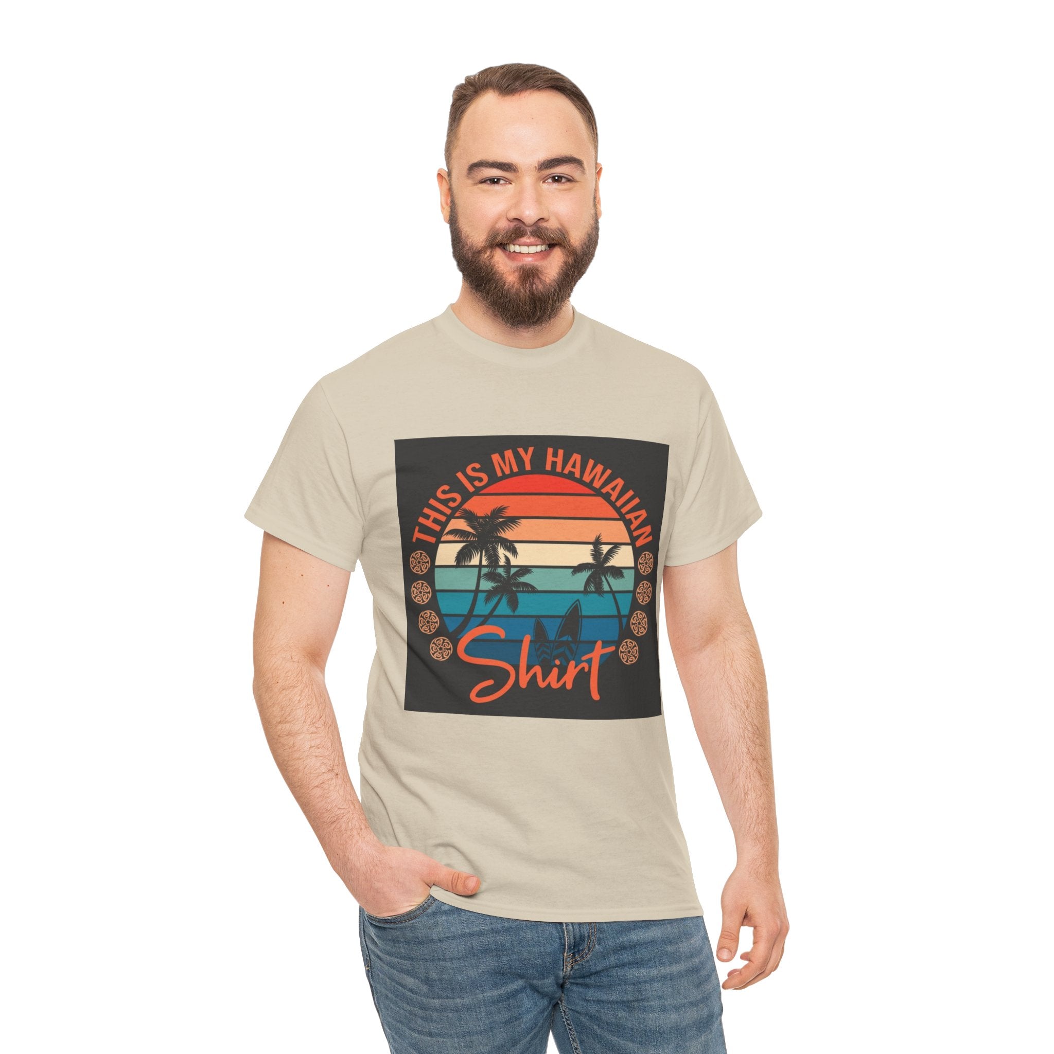 This Is My Hawaiian Shirt Tee — Vintage Sunset Palm Beach T-Shirt