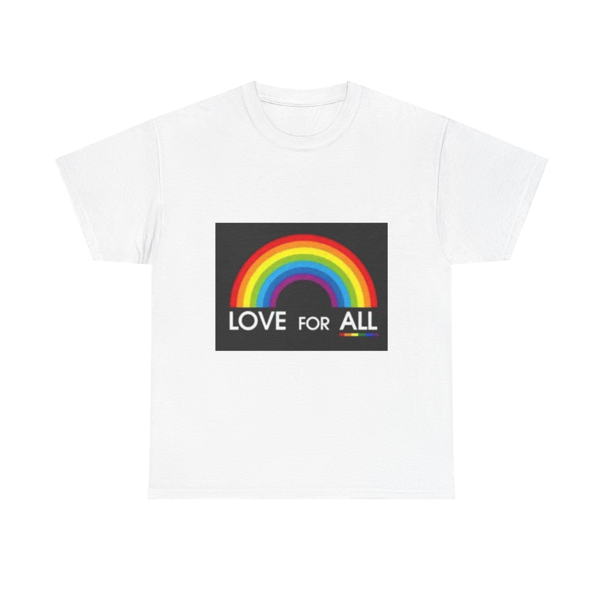 T-Shirt — 'Love For All' Rainbow Pride Tee