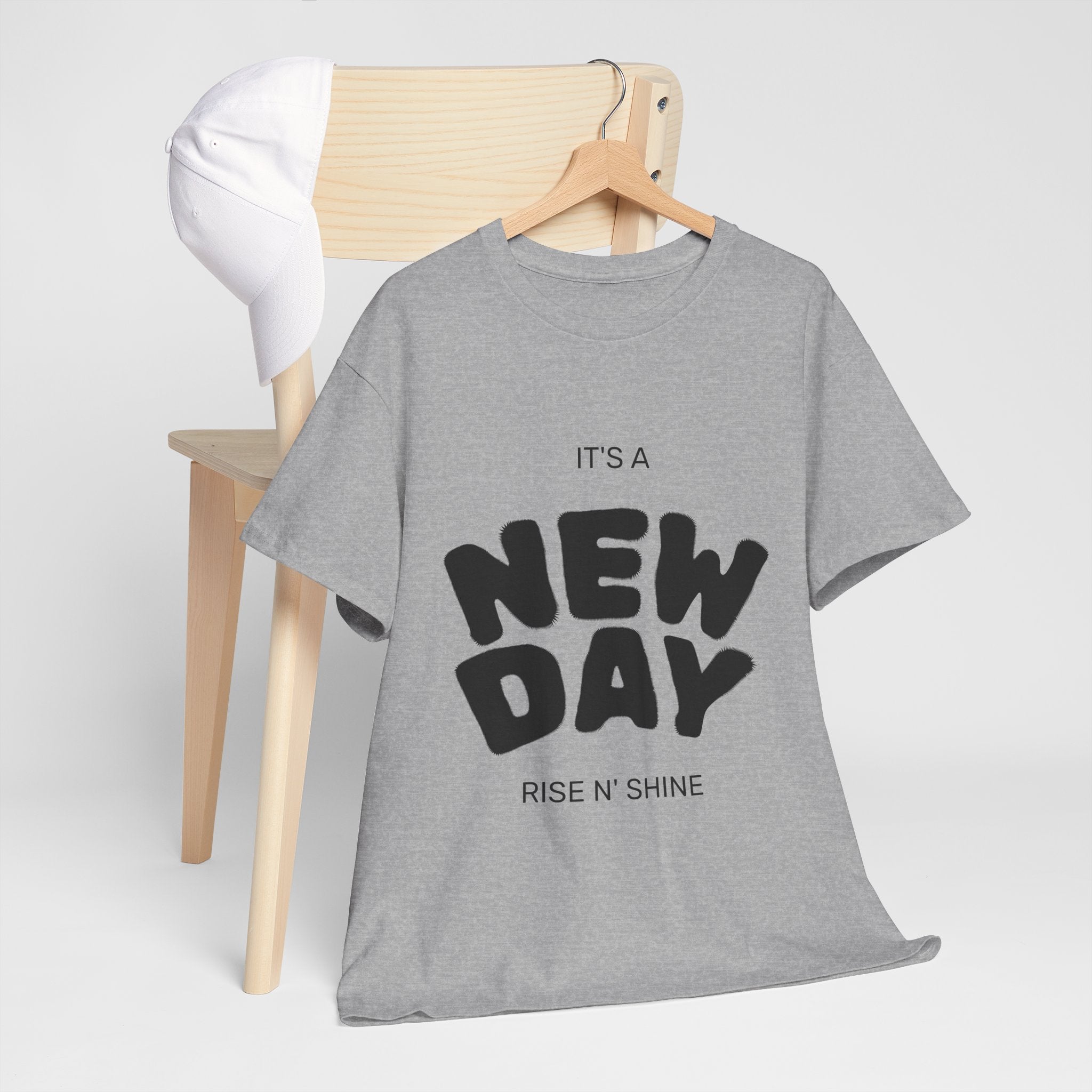 New Day Tee — "It's a New Day, Rise N' Shine" Motivational T-Shirt