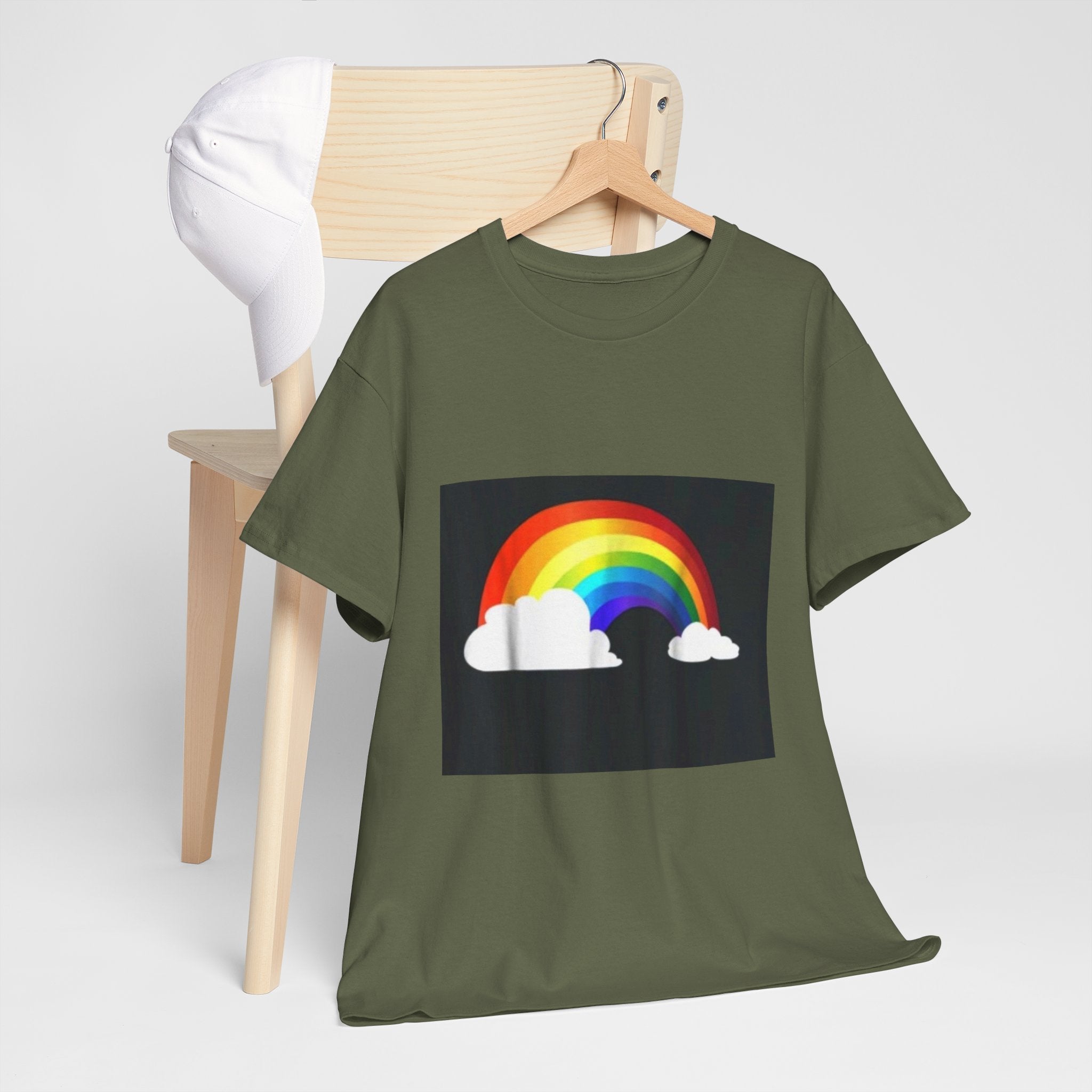 Rainbow Clouds T-Shirt — Bright Pride Graphic Tee