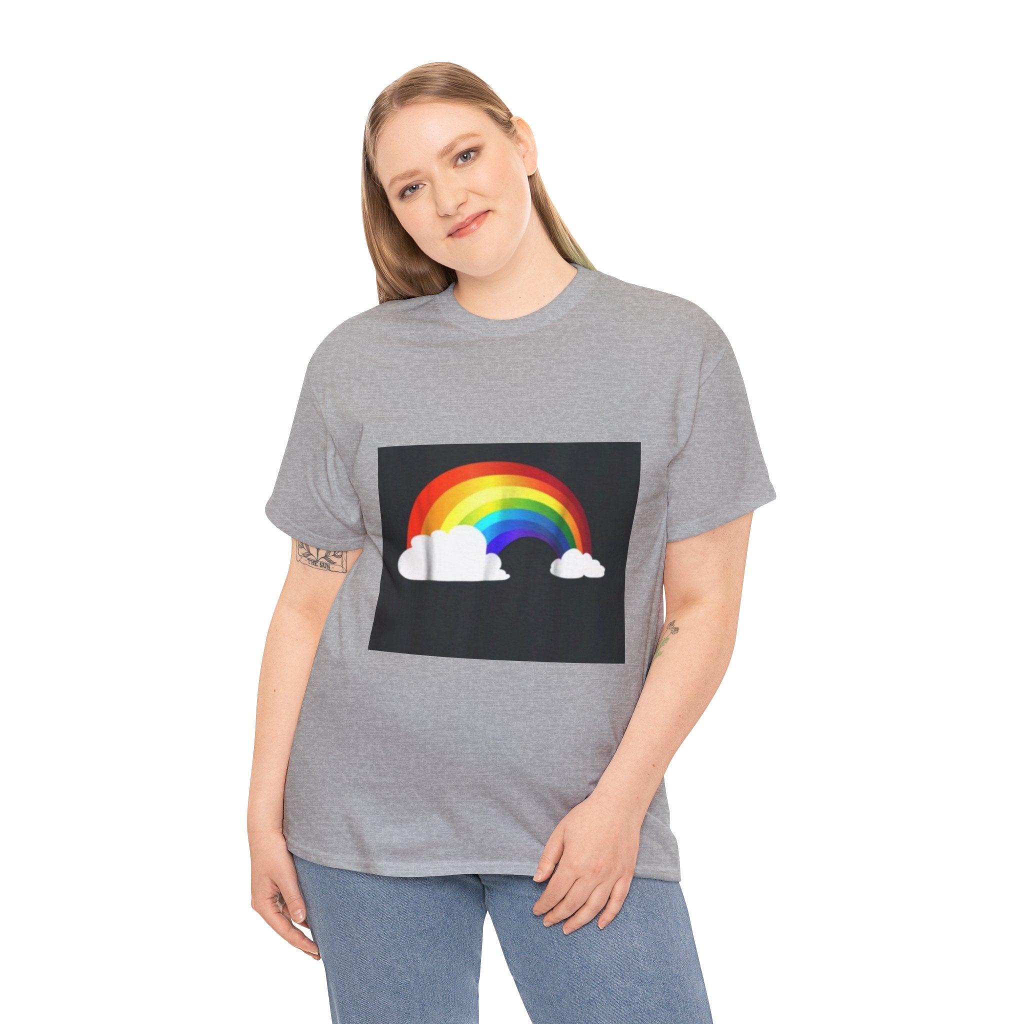 Rainbow Clouds T-Shirt — Bright Pride Graphic Tee