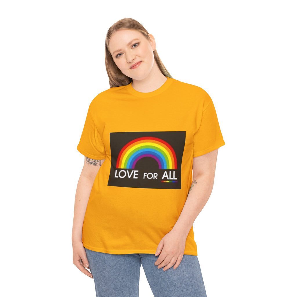 T-Shirt — 'Love For All' Rainbow Pride Tee
