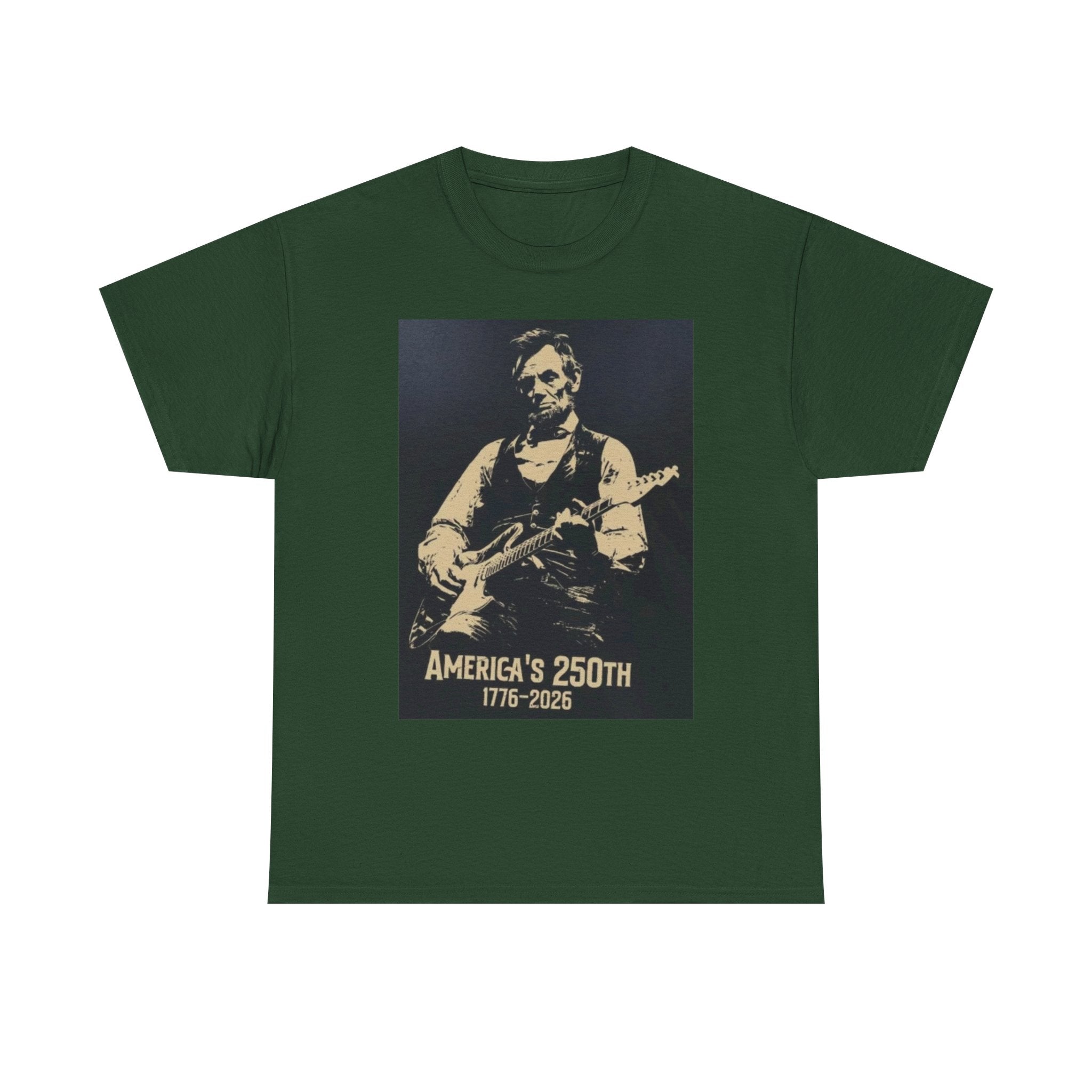 America's 250th Guitar Tee — 1776–2026 Patriotic Rock T‑Shirt