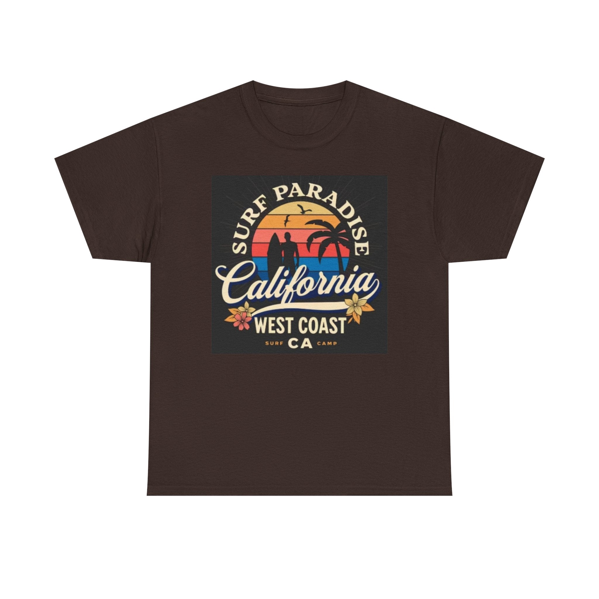 California Surf Paradise Tee — West Coast CA Vintage Sunset Graphic T-Shirt