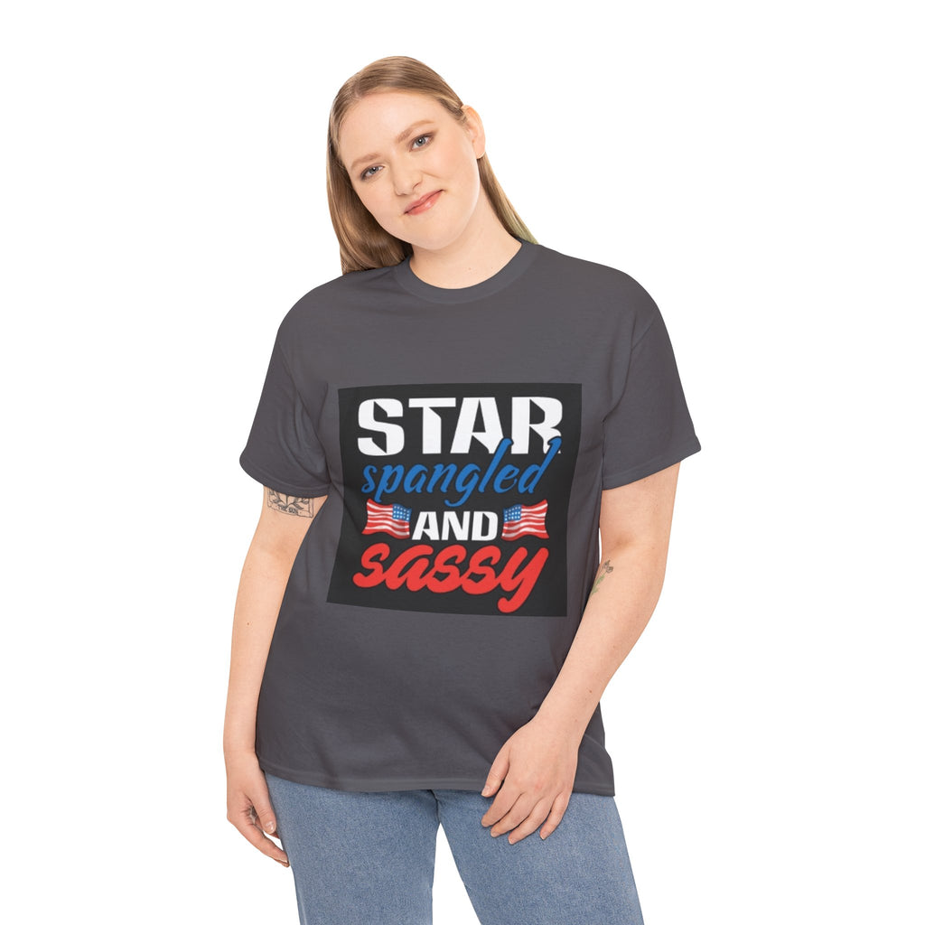 Star Spangled and Sassy Tee — Patriotic 4th of July Shirt with Flags