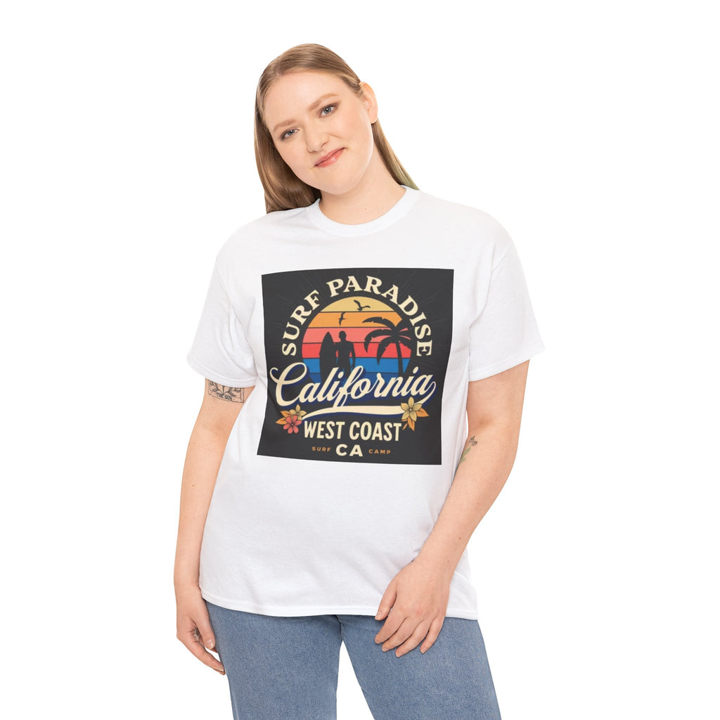 California Surf Paradise Tee — West Coast CA Vintage Sunset Graphic T-Shirt