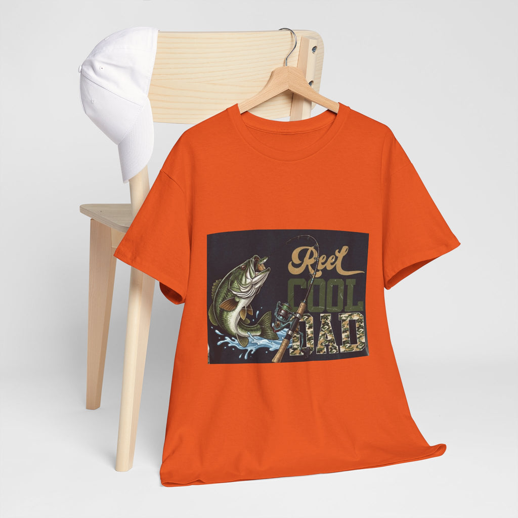 Fishing T-Shirt — "Reel Cool Dad" Graphic Tee