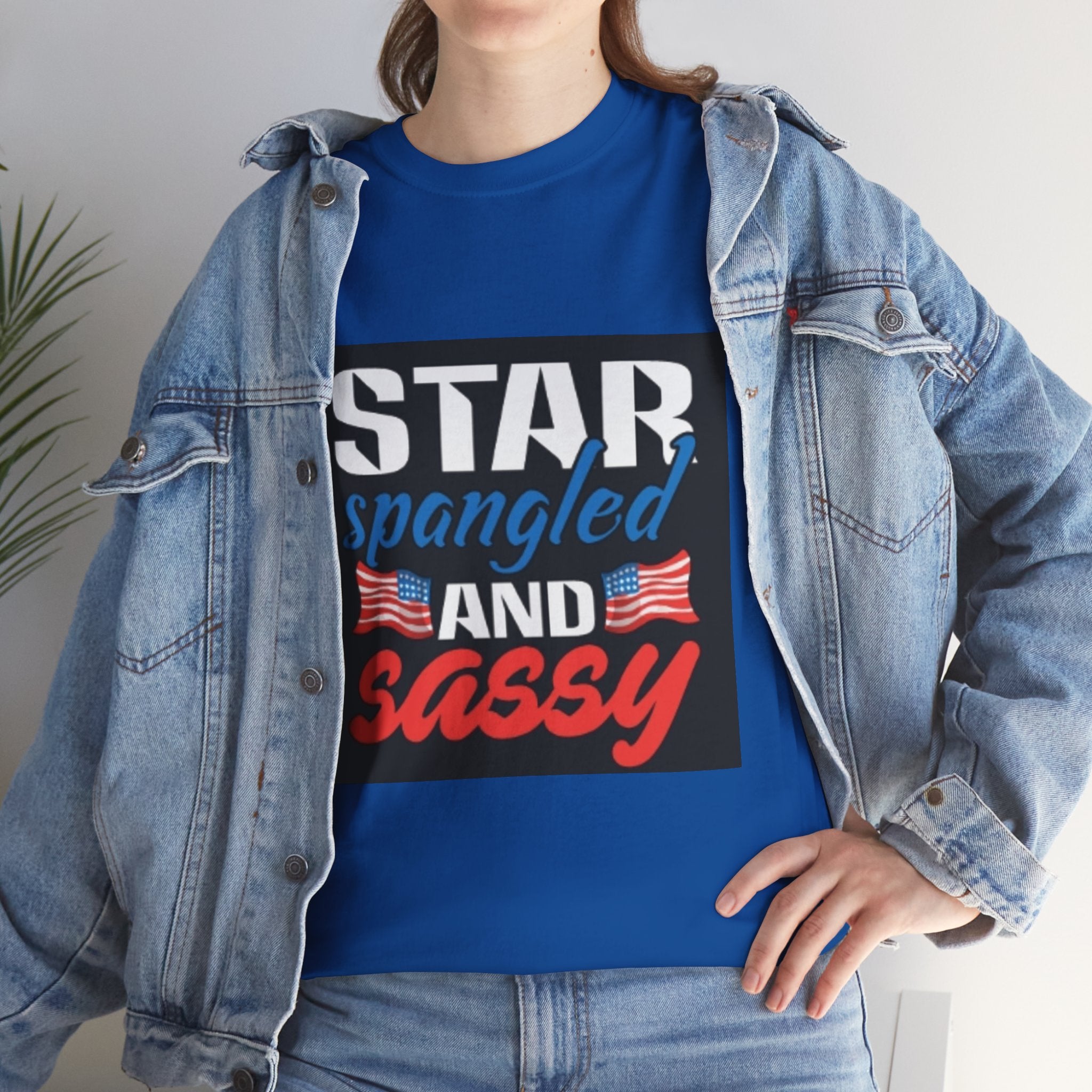 Star Spangled and Sassy Tee — Patriotic 4th of July Shirt with Flags