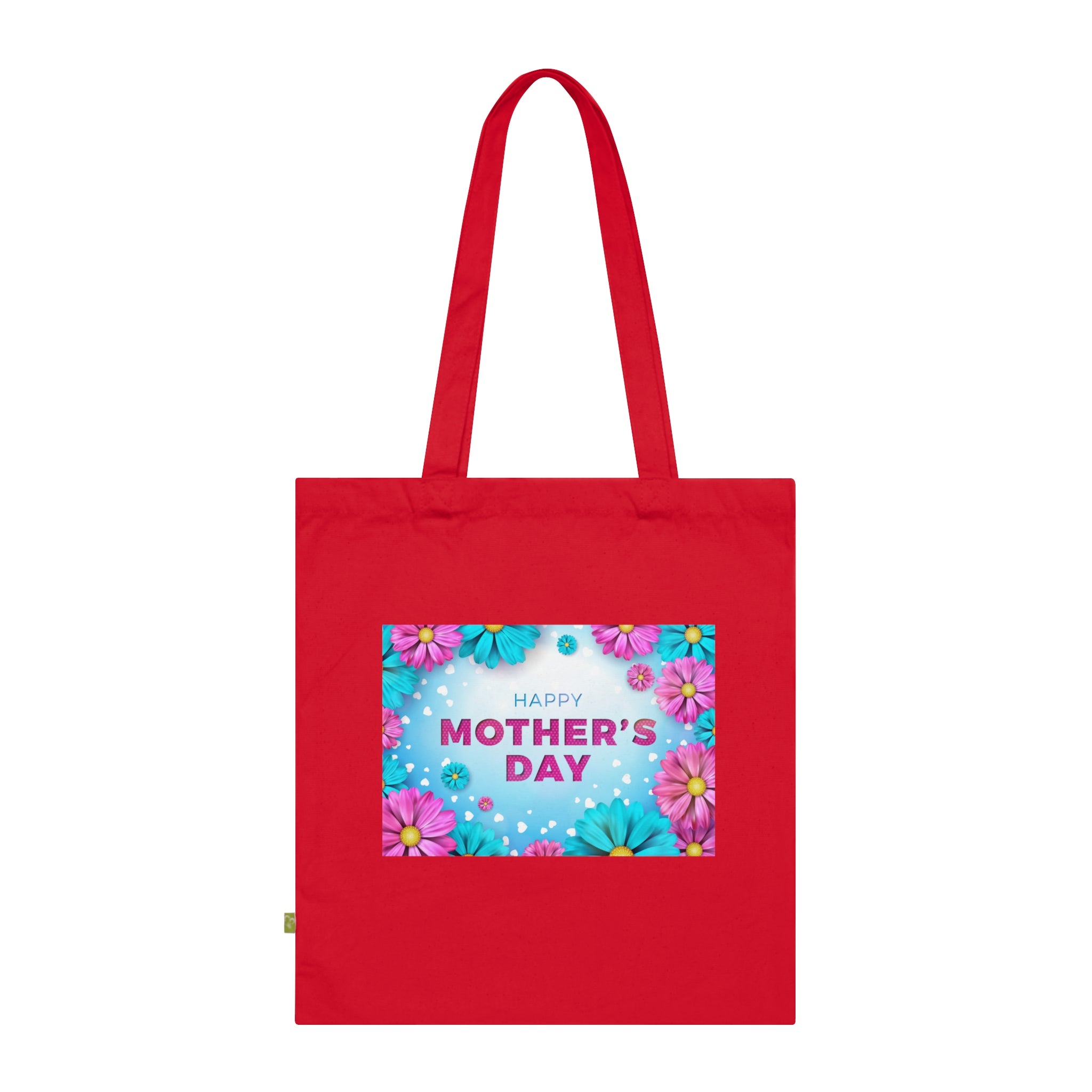 Mother's Day Floral Tote Bag – 'Happy Mother's Day' Organic Cotton Gift Tote