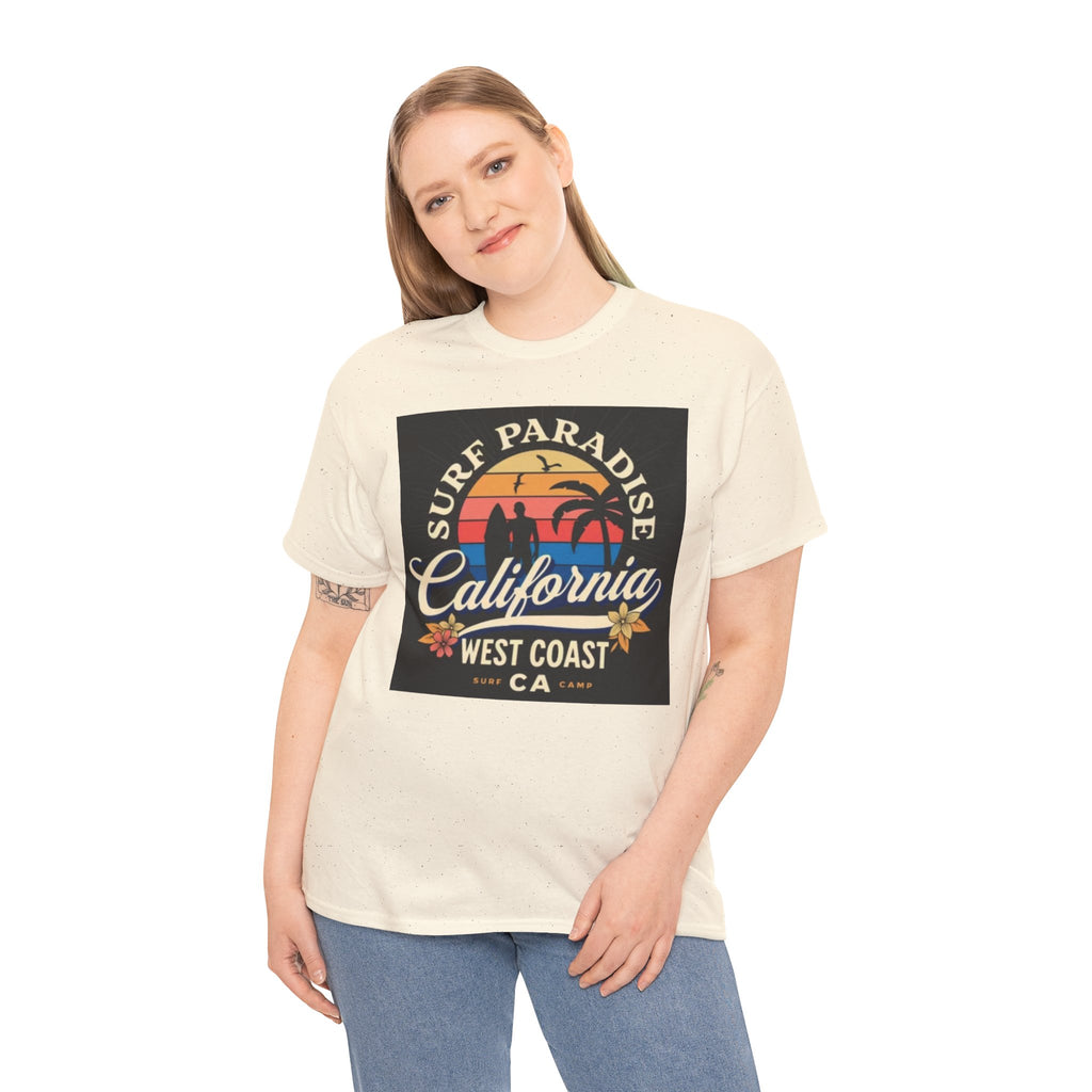 California Surf Paradise Tee — West Coast CA Vintage Sunset Graphic T-Shirt