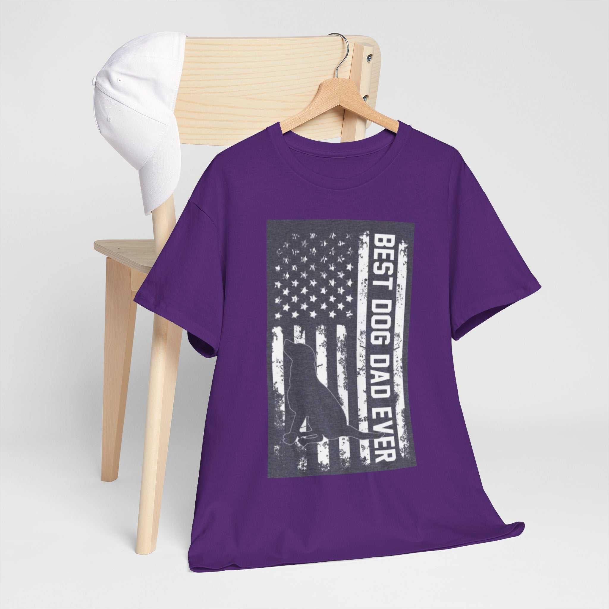 Best Dog Dad Ever T-Shirt – Patriotic American Flag Dog Dad Tee