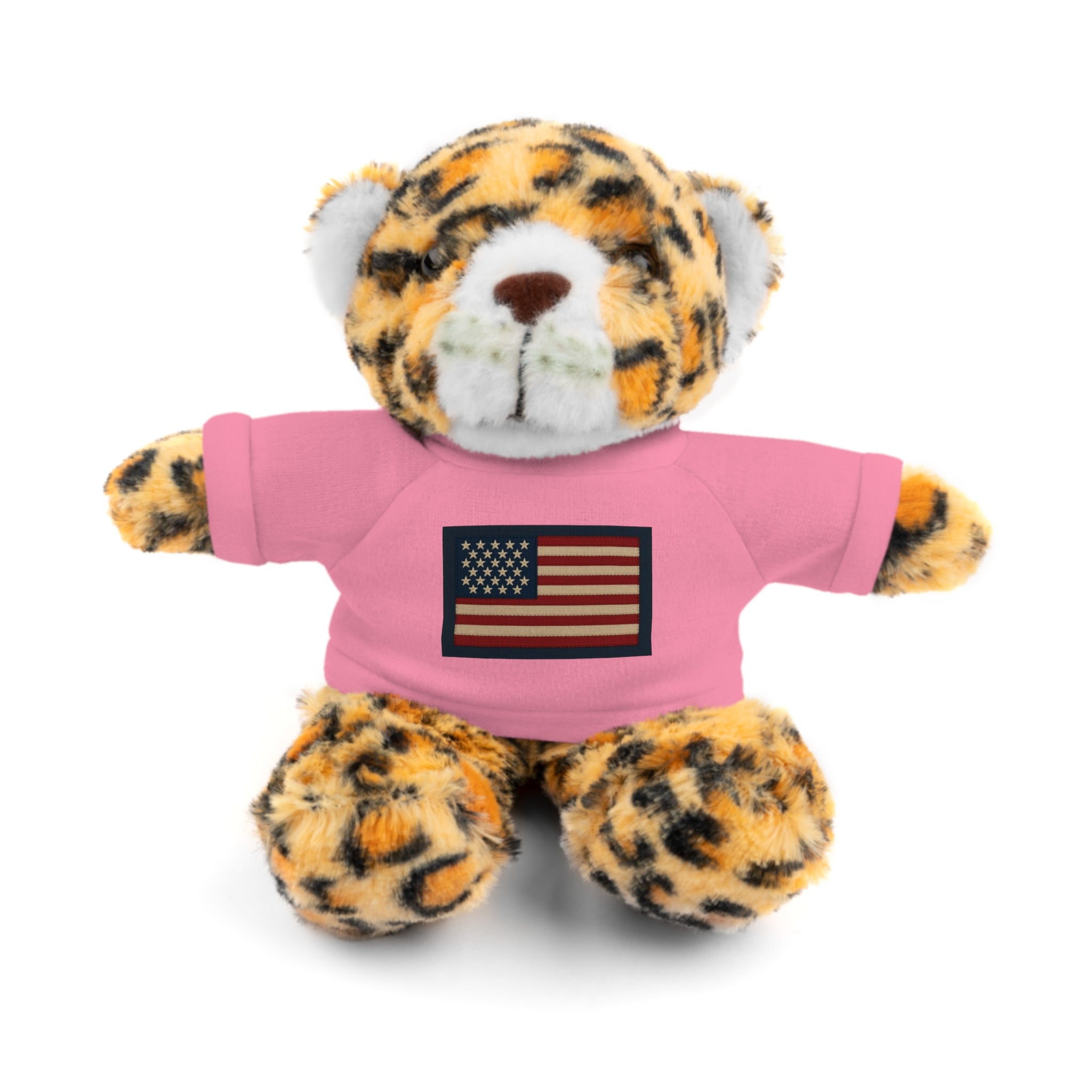 American Flag Teddy Bear with Tee — Patriotic Plush Gift