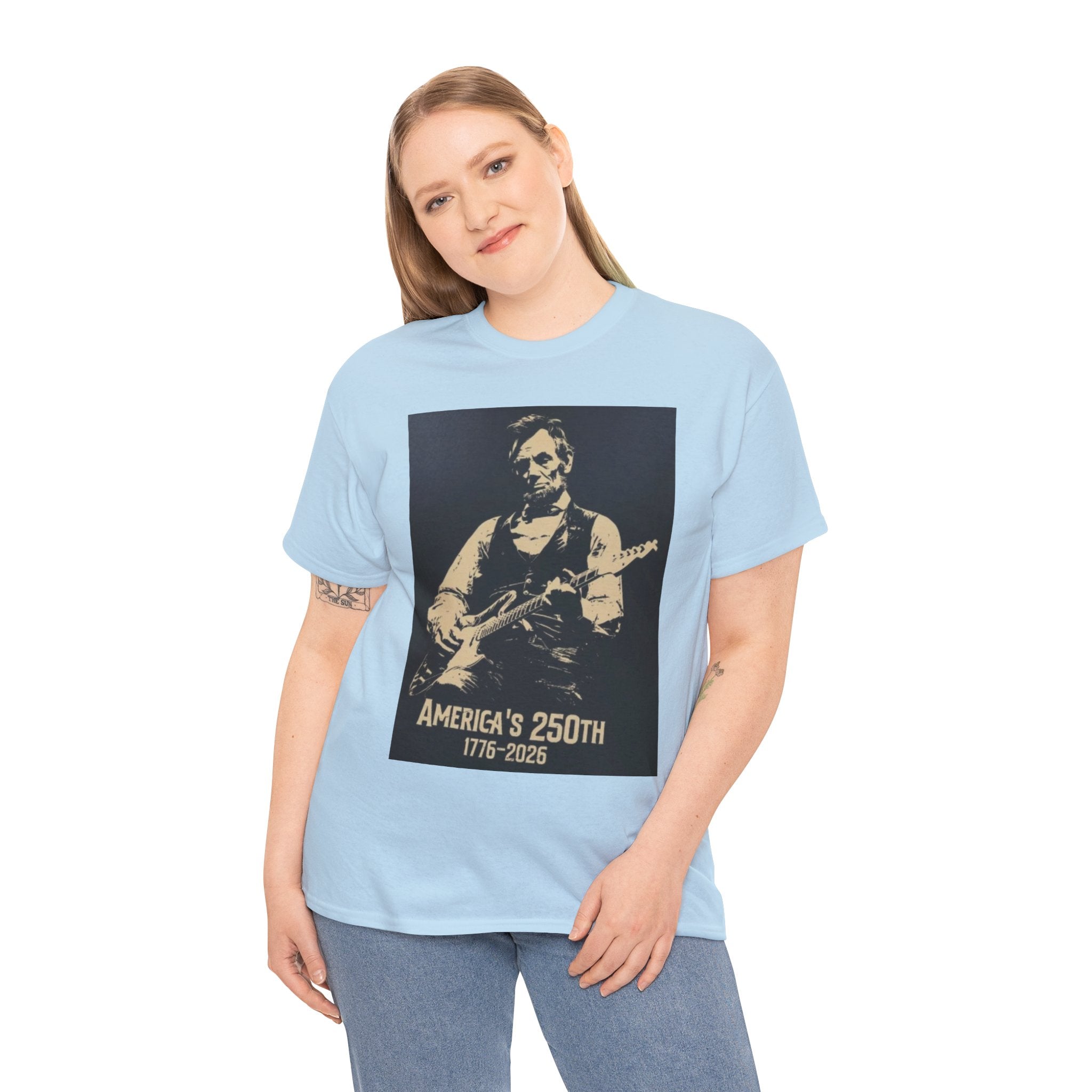 America's 250th Guitar Tee — 1776–2026 Patriotic Rock T‑Shirt