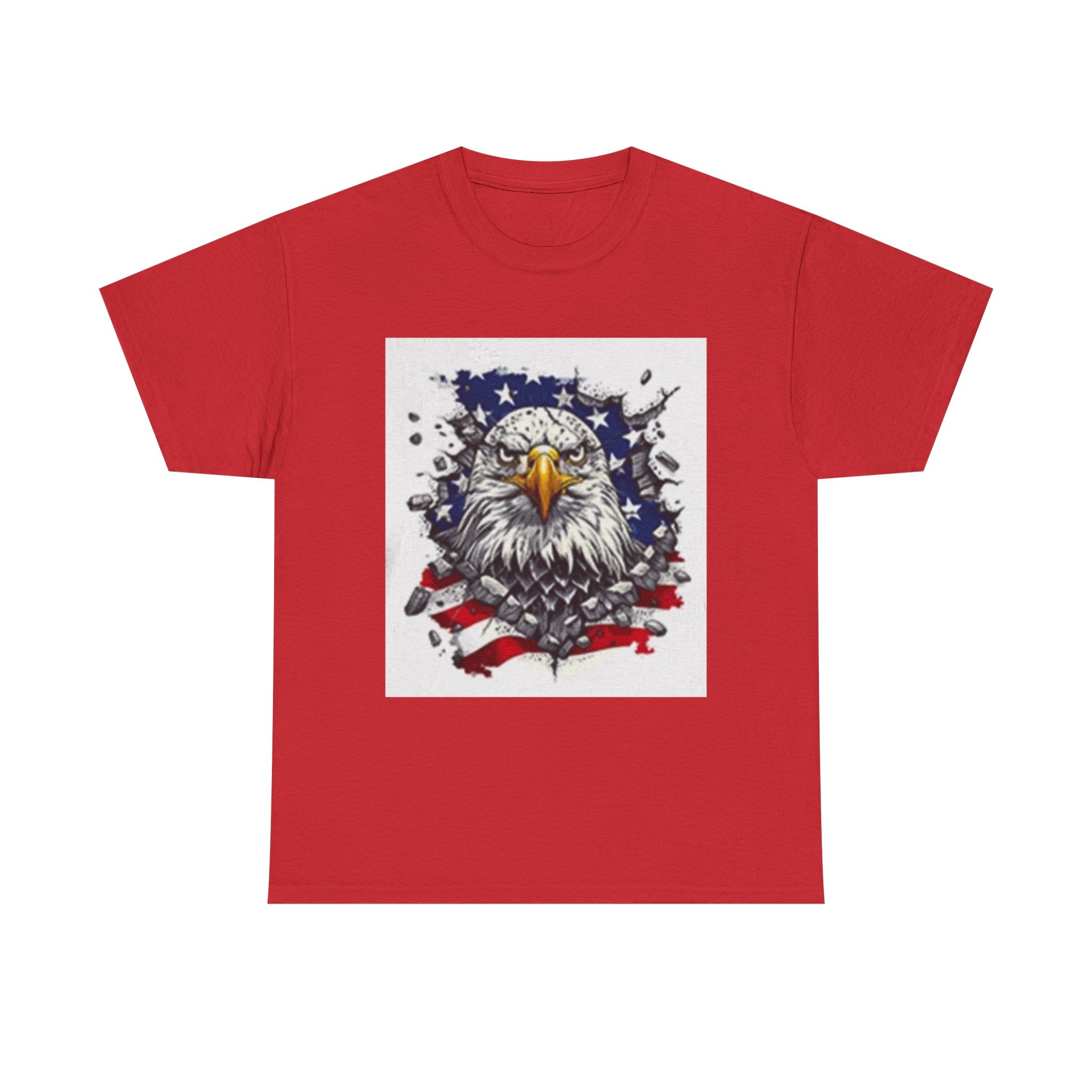 Eagle American Flag T-Shirt — Patriotic Bald Eagle Graphic Tee for 4th of July