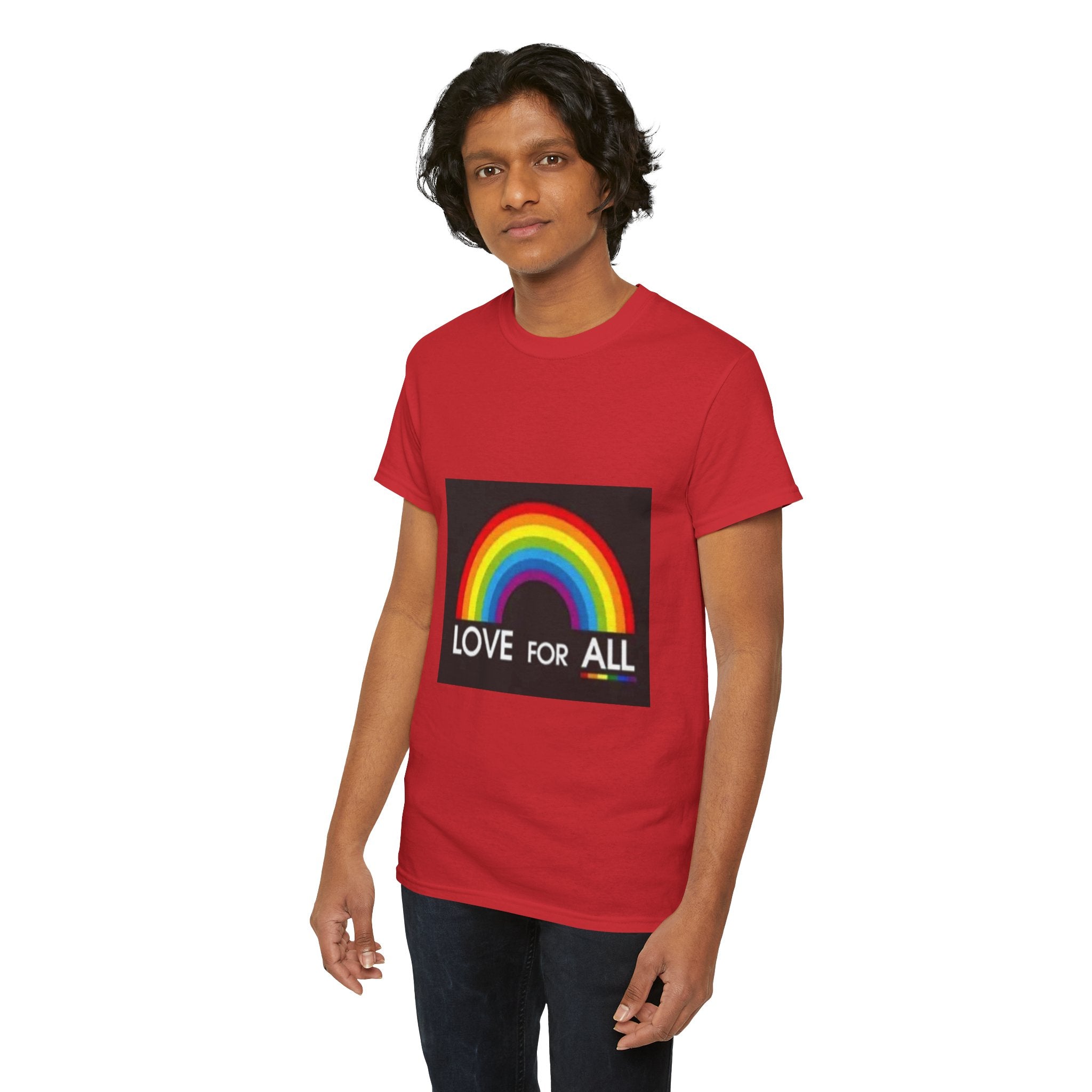 T-Shirt — 'Love For All' Rainbow Pride Tee