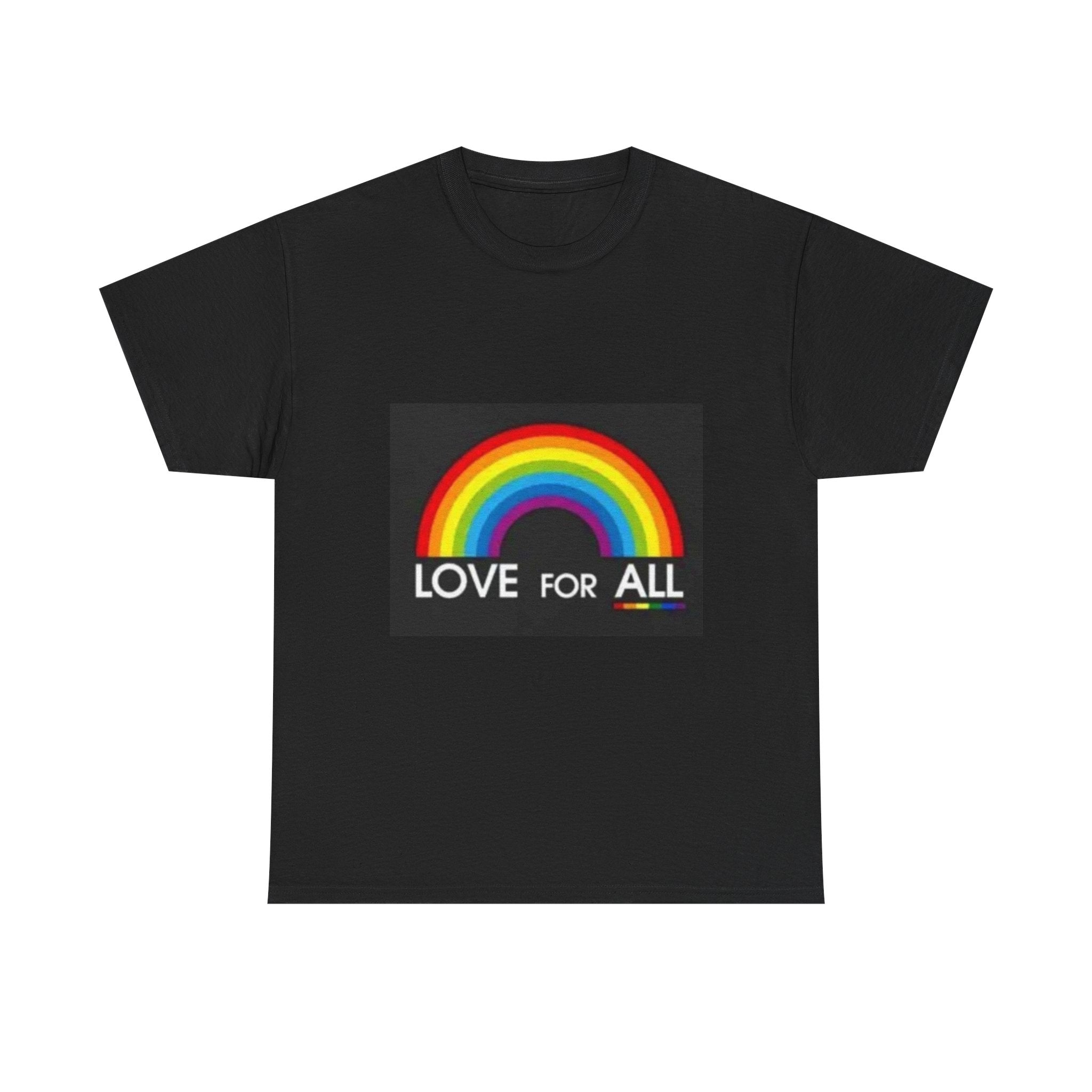 T-Shirt — 'Love For All' Rainbow Pride Tee