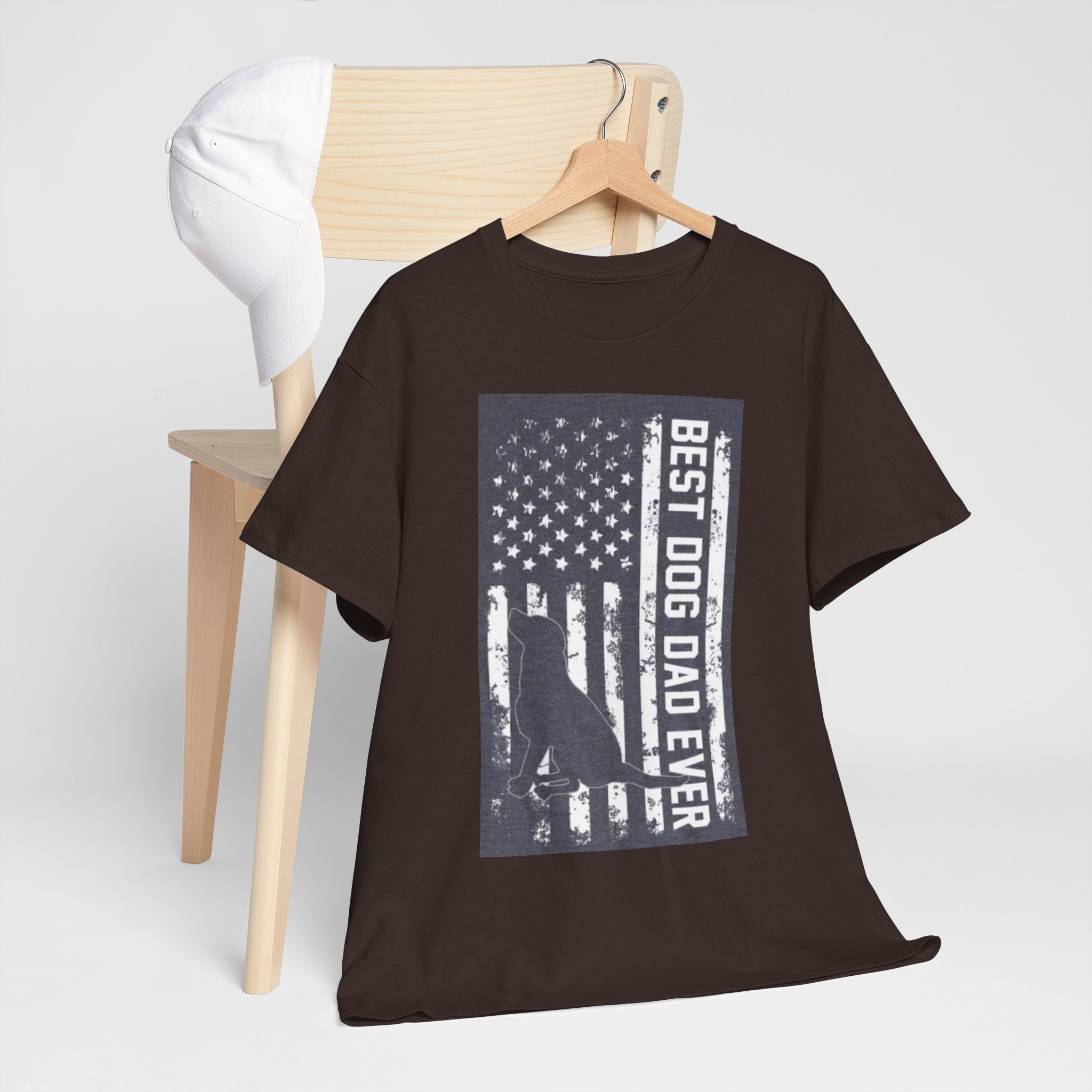 Best Dog Dad Ever T-Shirt – Patriotic American Flag Dog Dad Tee