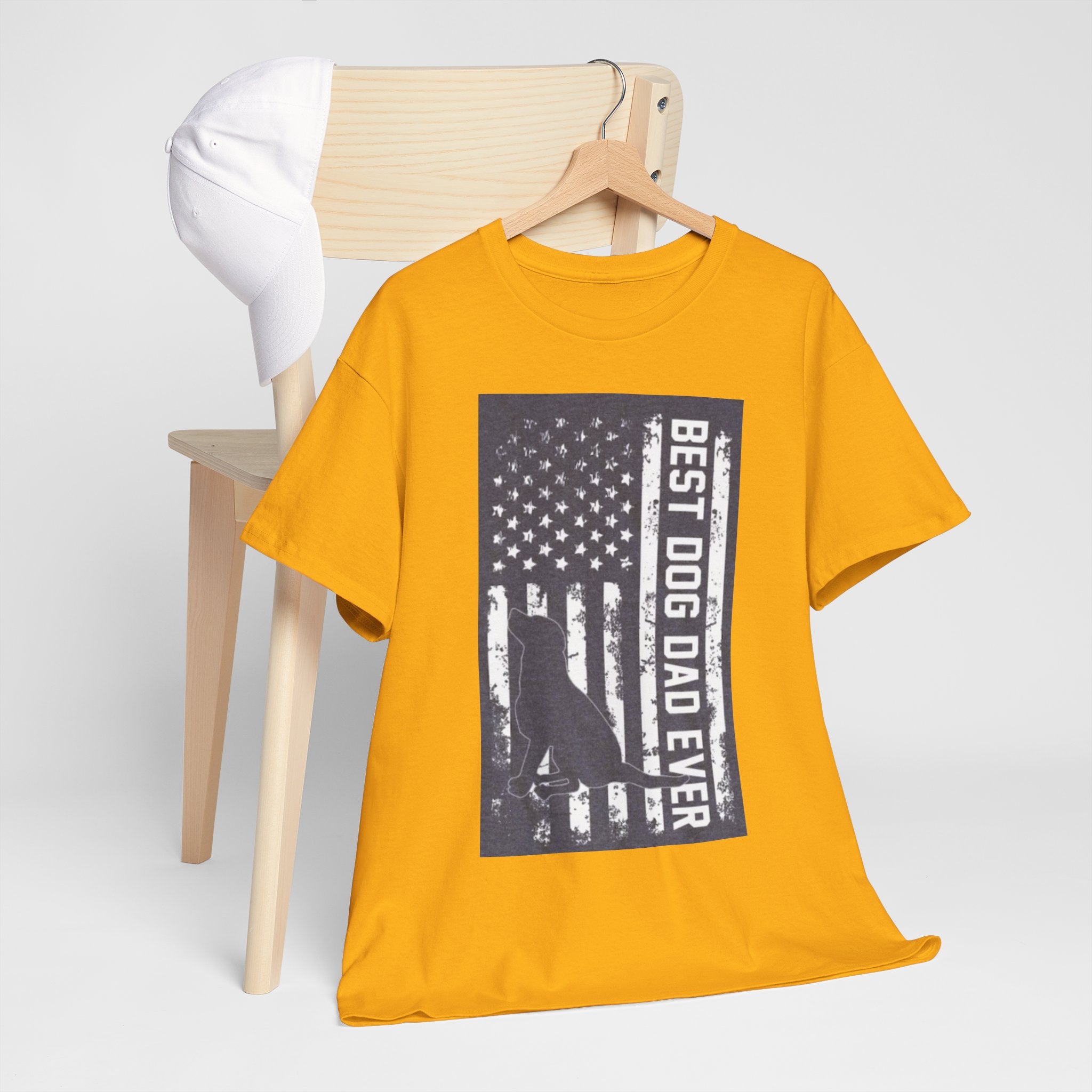 Best Dog Dad Ever T-Shirt – Patriotic American Flag Dog Dad Tee