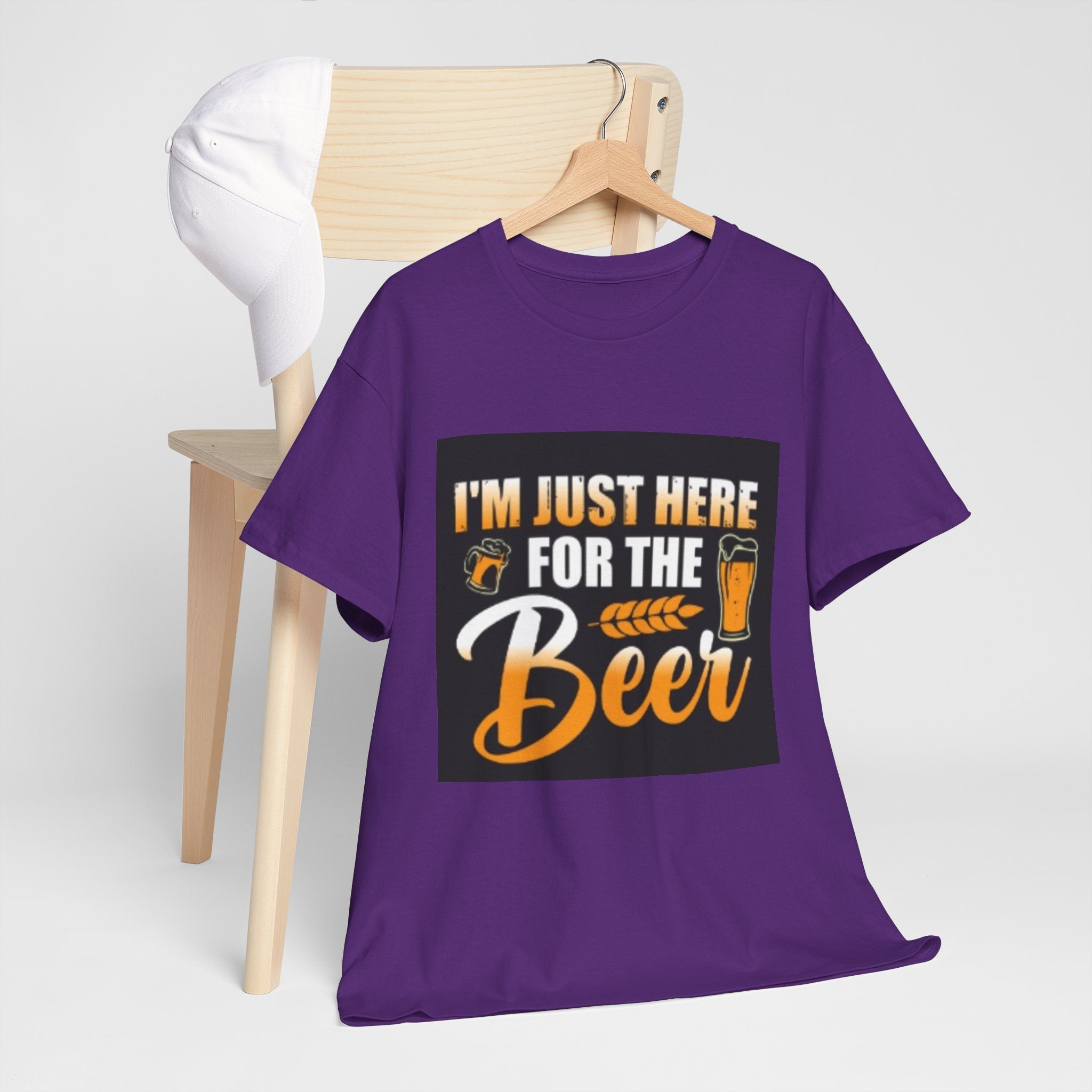 I'm Just Here for the Beer T-Shirt — Funny Beer Drinking Tee for Parties & Oktoberfest