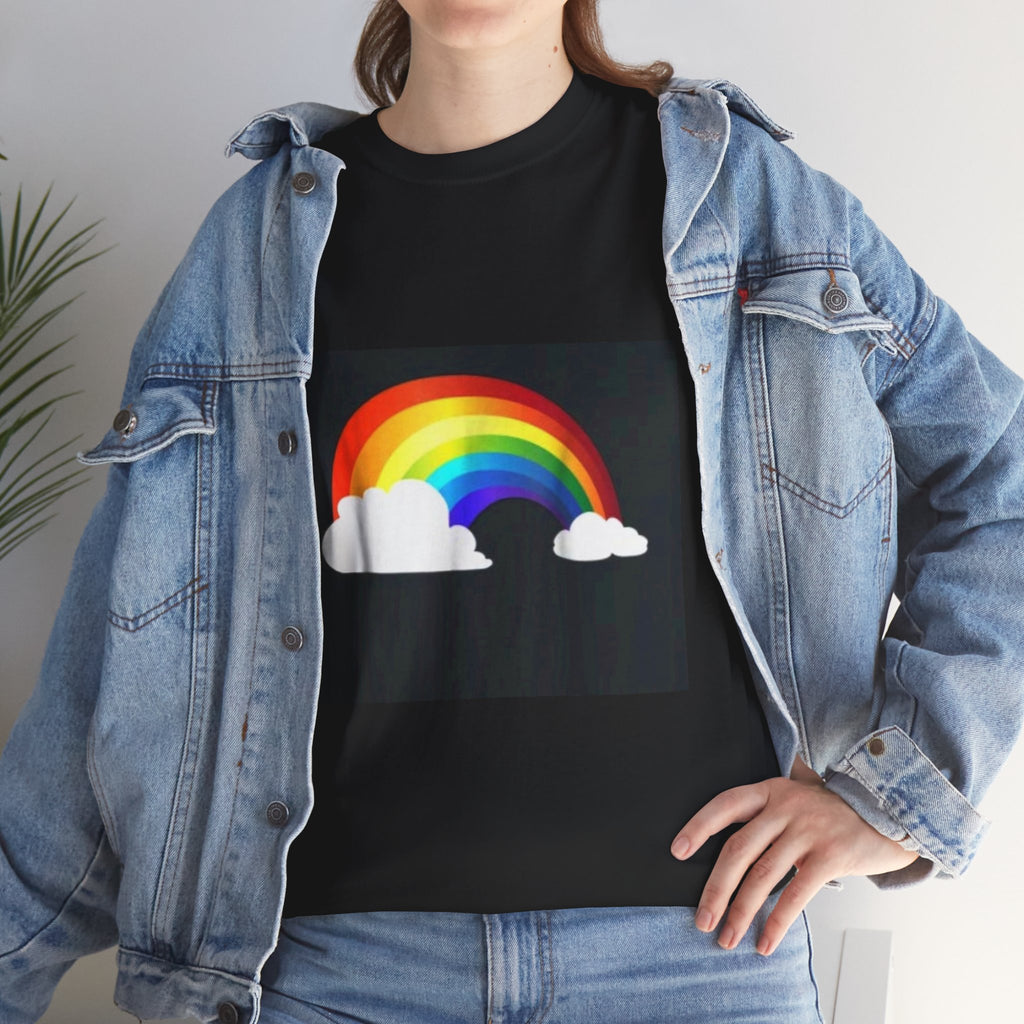 Rainbow Clouds T-Shirt — Bright Pride Graphic Tee