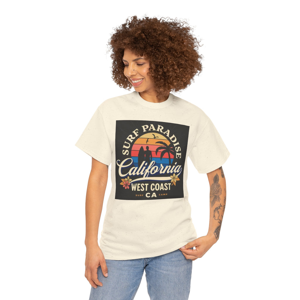 California Surf Paradise Tee — West Coast CA Vintage Sunset Graphic T-Shirt