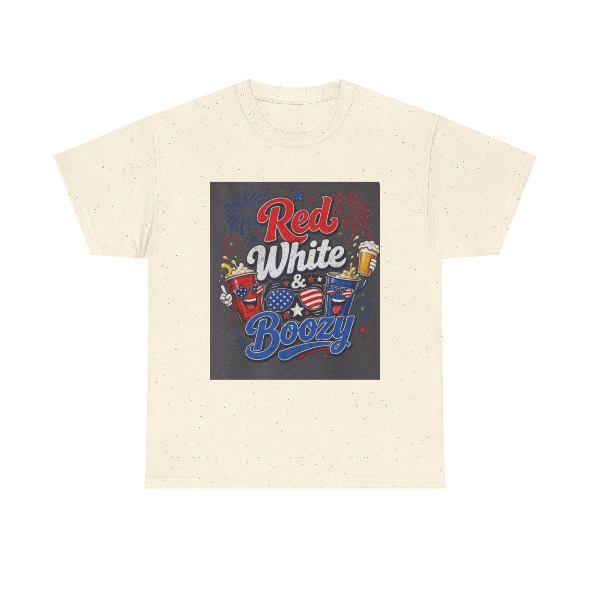 Red White & Boozy T-Shirt – Patriotic 4th of July Party Tee