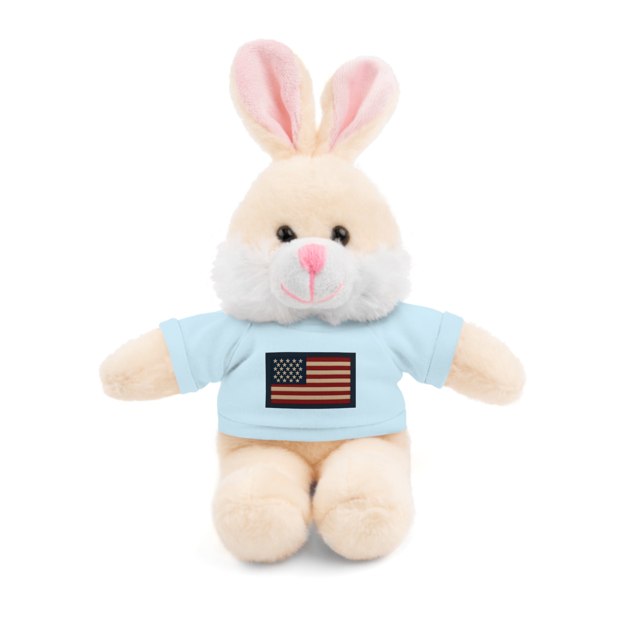 American Flag Teddy Bear with Tee — Patriotic Plush Gift