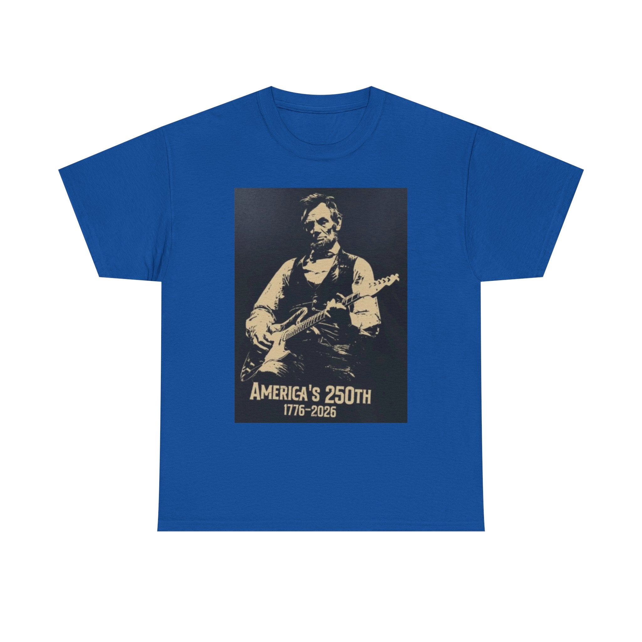 America's 250th Guitar Tee — 1776–2026 Patriotic Rock T‑Shirt