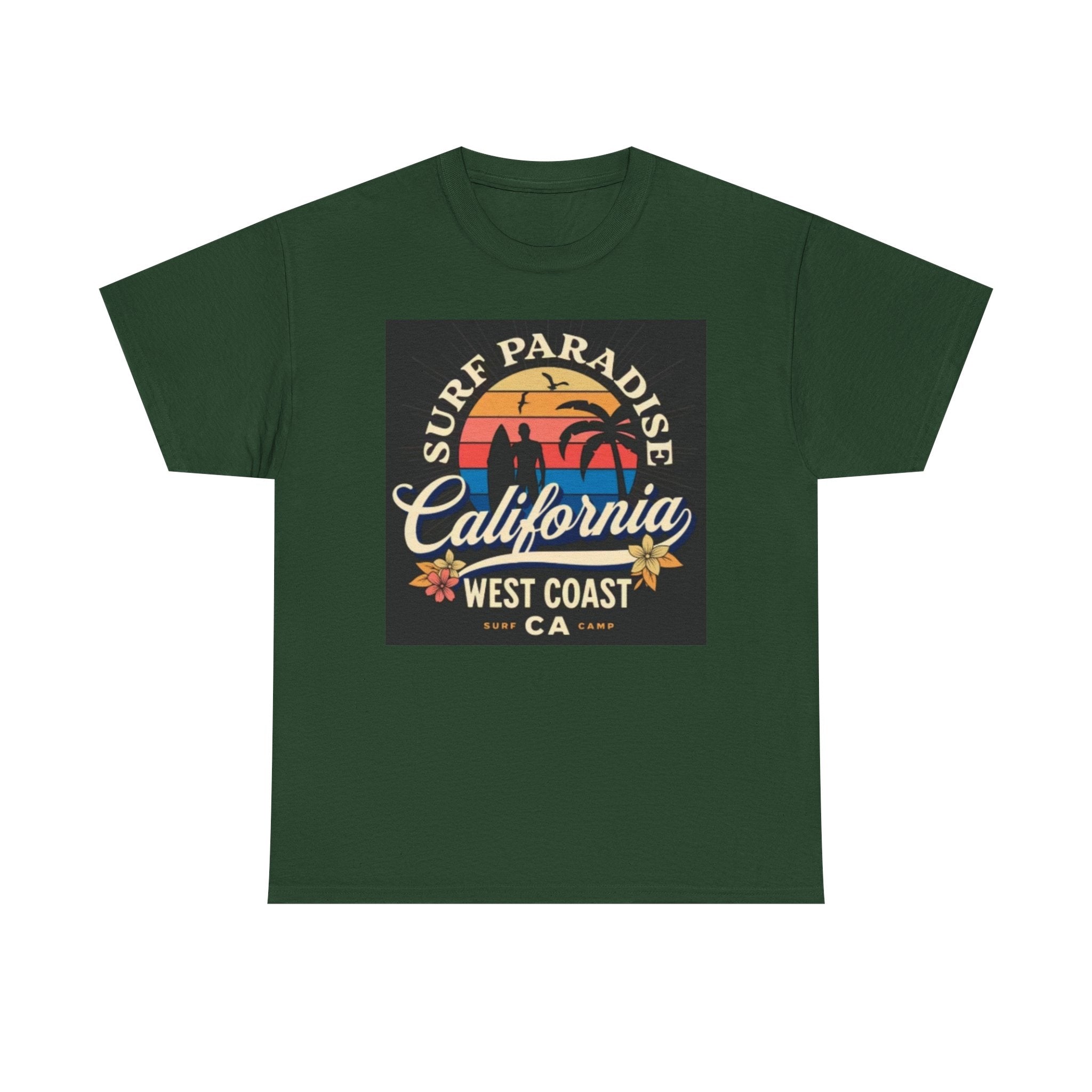 California Surf Paradise Tee — West Coast CA Vintage Sunset Graphic T-Shirt