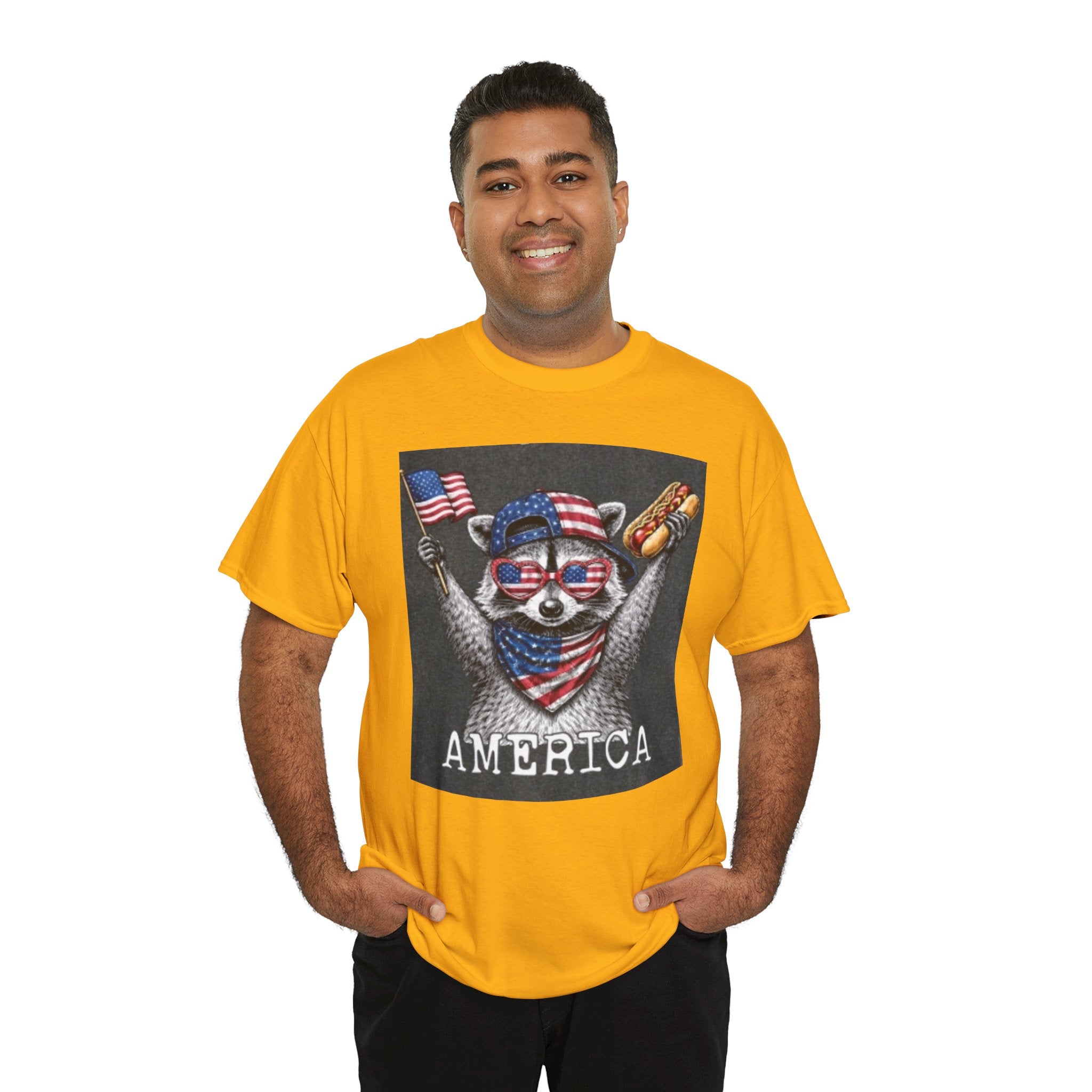 Patriotic Raccoon 'America' T-Shirt