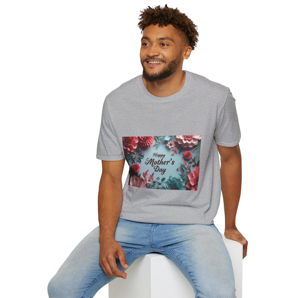 Mother's Day Floral T-Shirt — "Happy Mother's Day" Garden Bouquet Tee