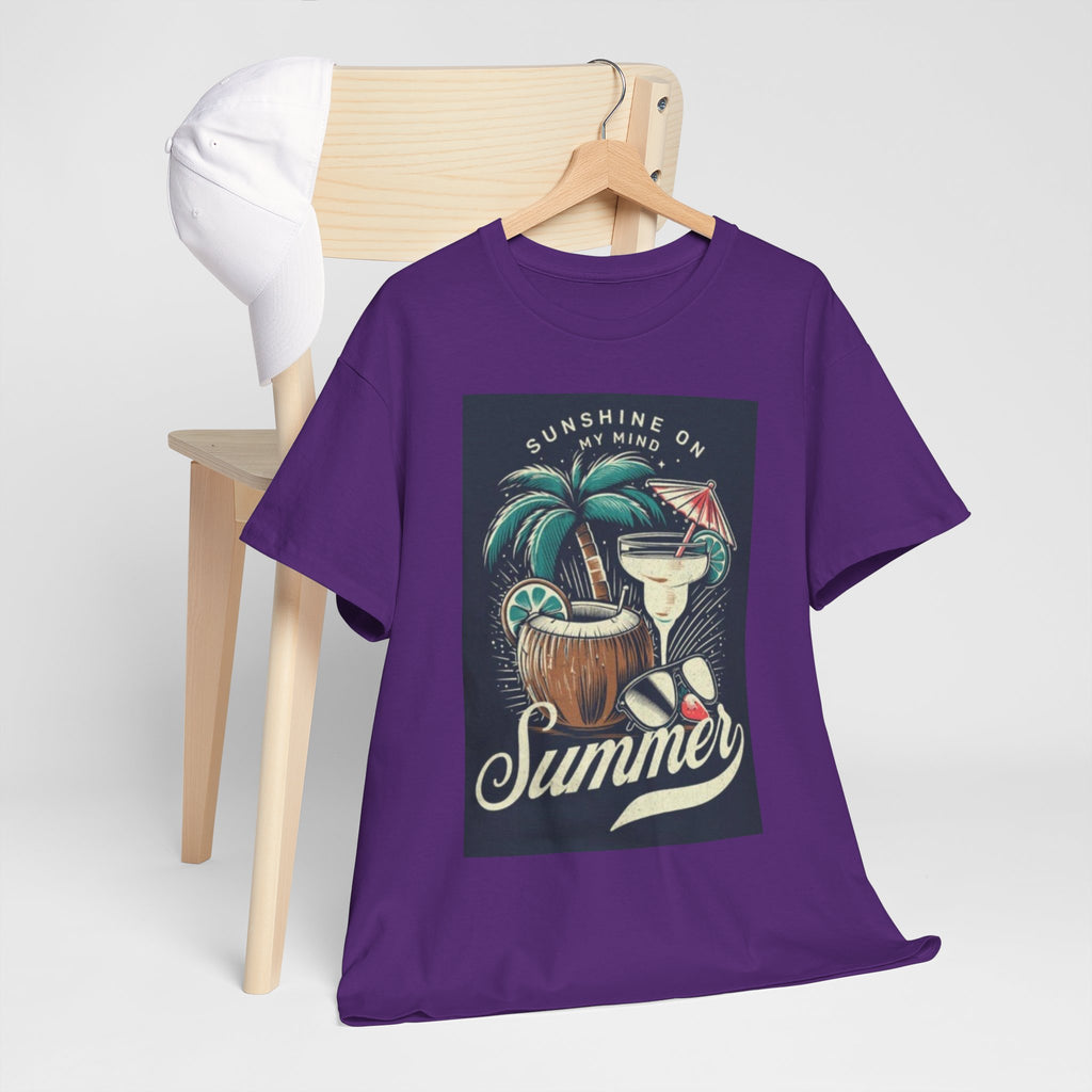 Summer Cocktail Tee — "Sunshine On My Mind" Tropical Beach T-Shirt